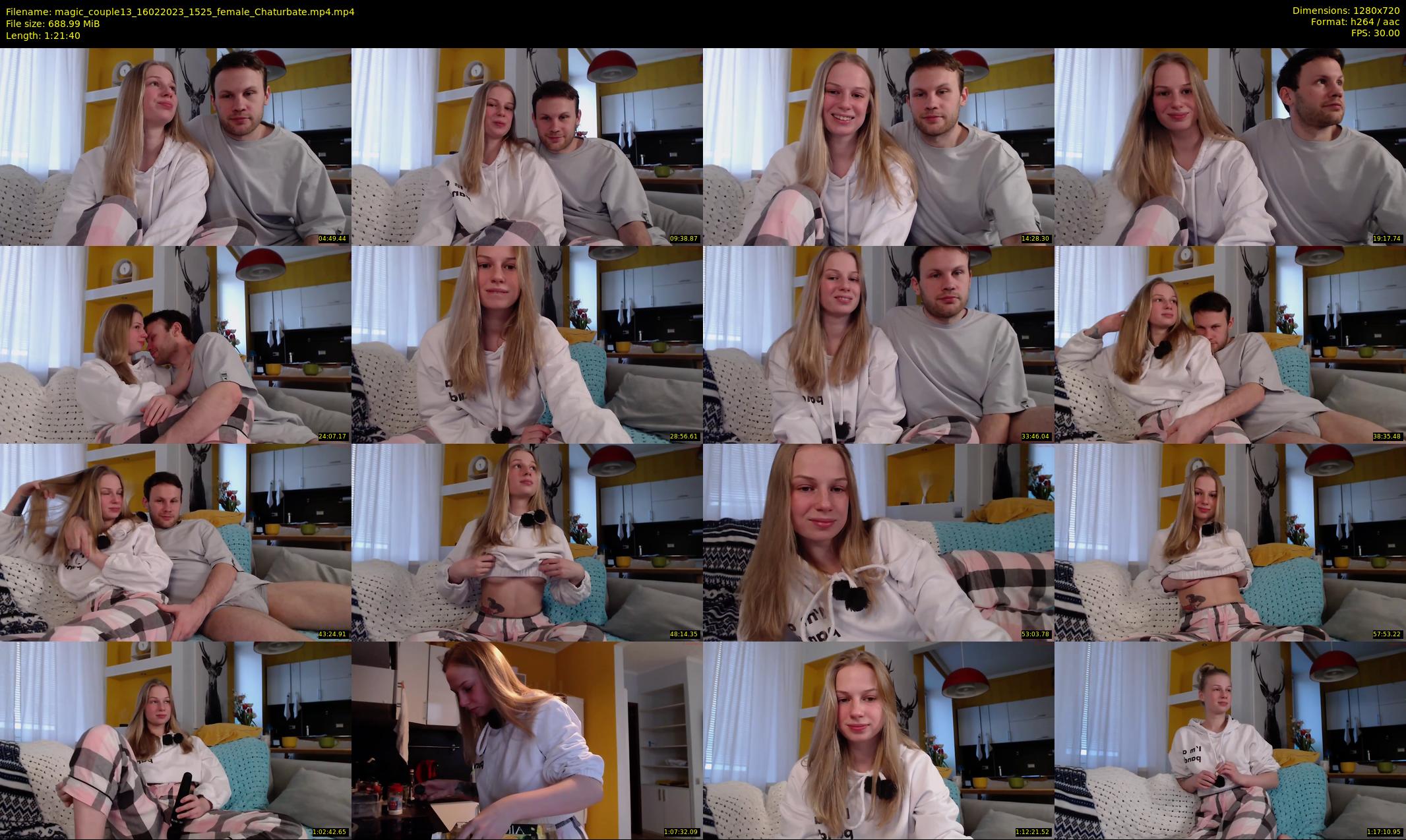 magic_couple13 — 82 minute Chaturbate couple cam show recording, 720p, Feb 16, 2023