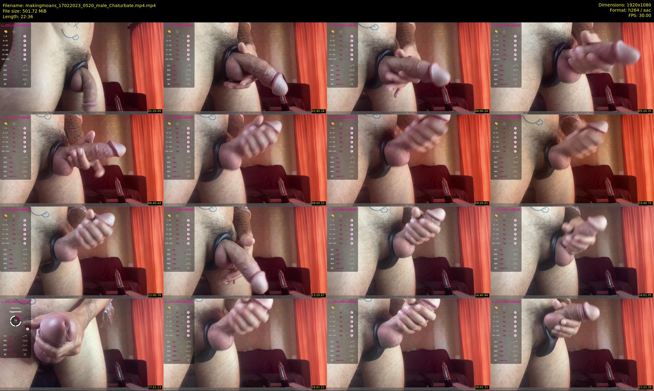 makingmoans — 23 minute Chaturbate male cam show recording, 1080p, Feb 17, 2023