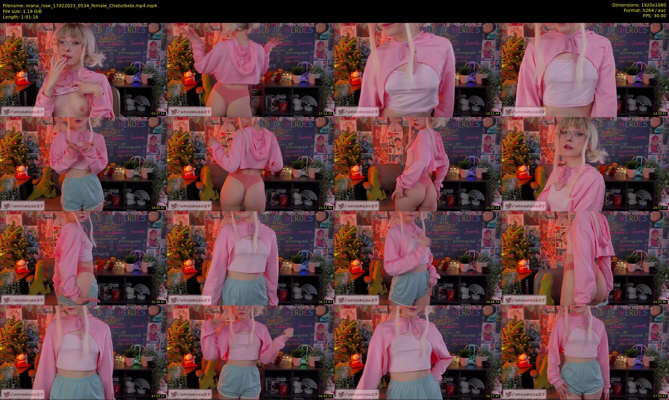 mana_rose — 62 minute Chaturbate female cam show recording, 1080p, Feb 17, 2023
