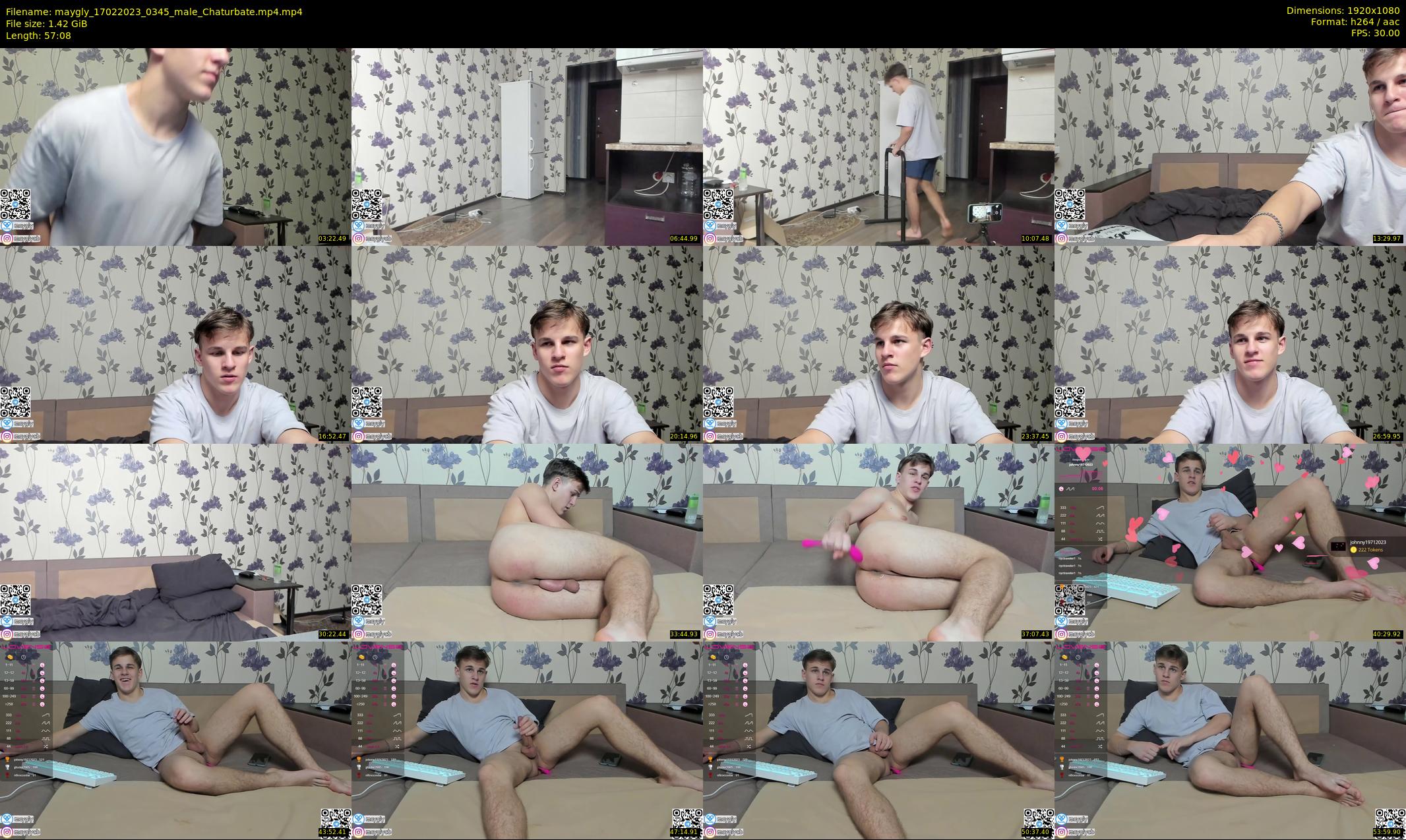 maygly — 58 minute Chaturbate male cam show recording, 1080p, Feb 17, 2023