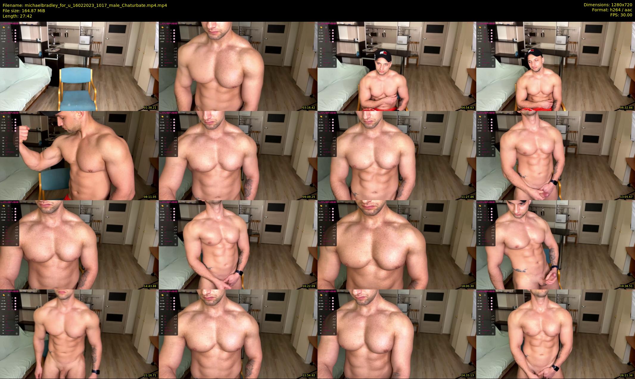 michaelbradley_for_u — 28 minute Chaturbate male cam show recording, 720p, Feb 16, 2023