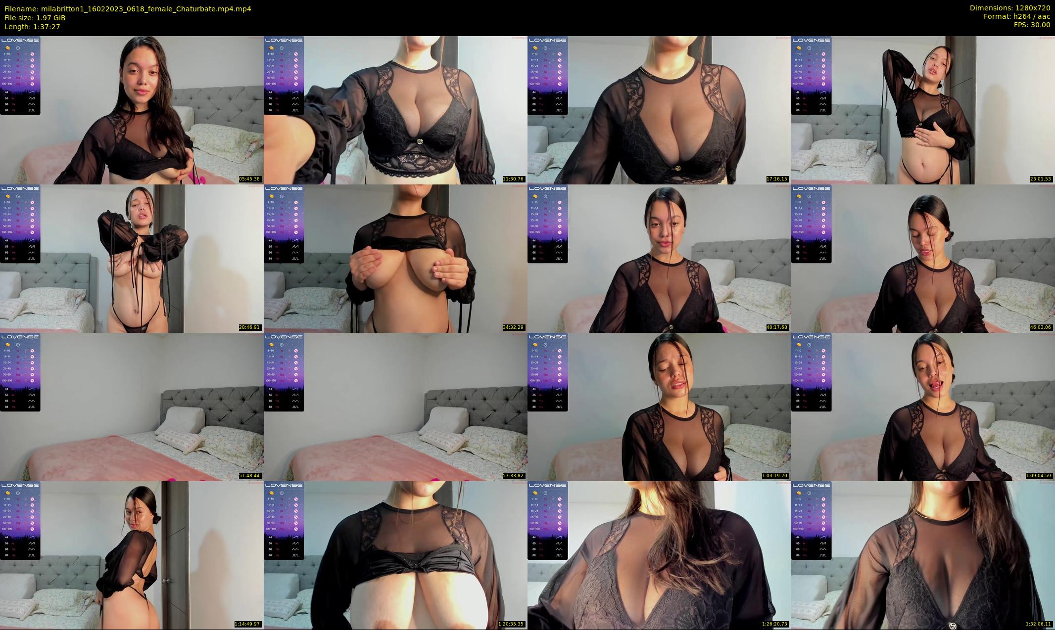 milabritton1 — 98 minute Chaturbate female cam show recording, 720p, Feb 16, 2023