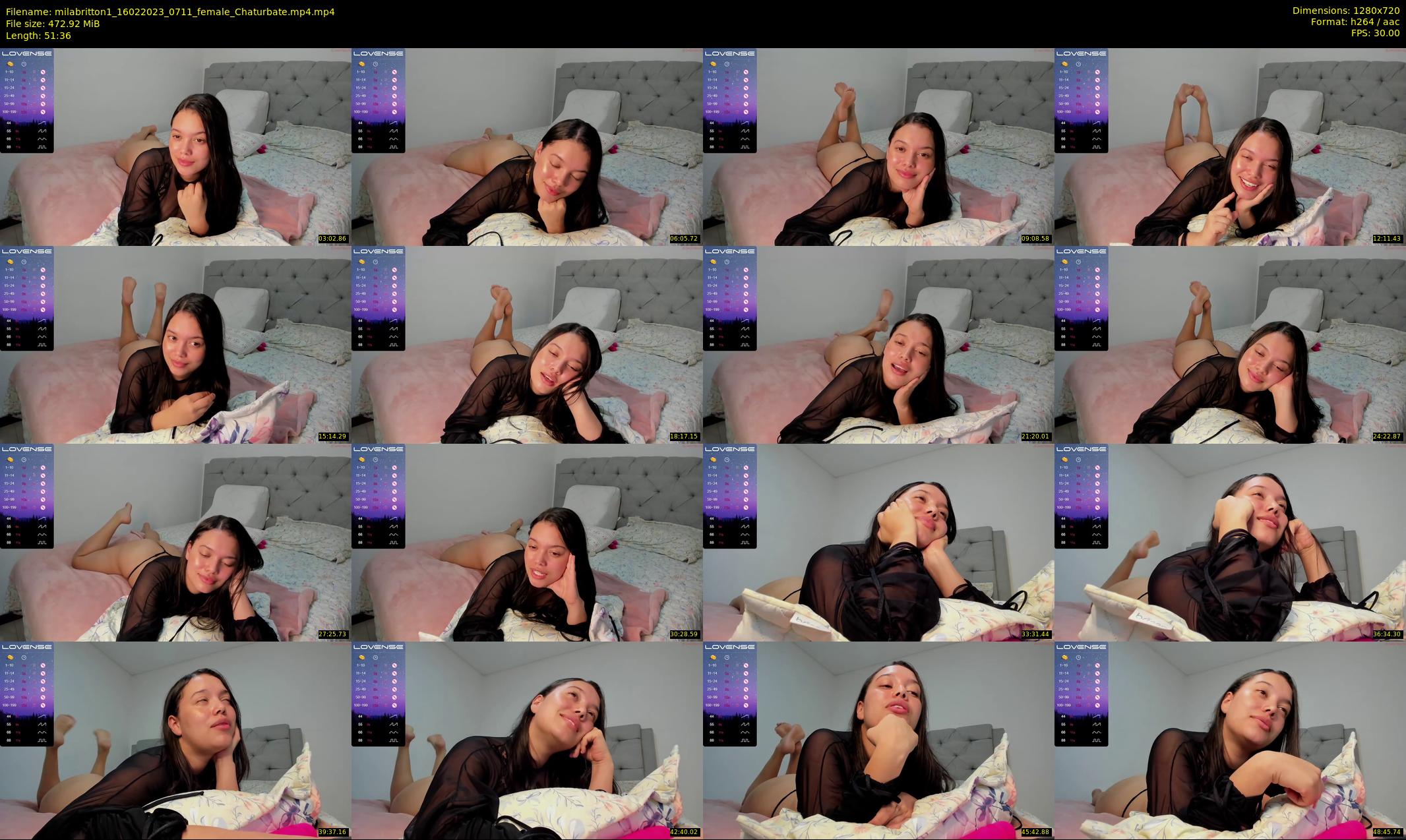 milabritton1 — 52 minute Chaturbate female cam show recording, 720p, Feb 16, 2023
