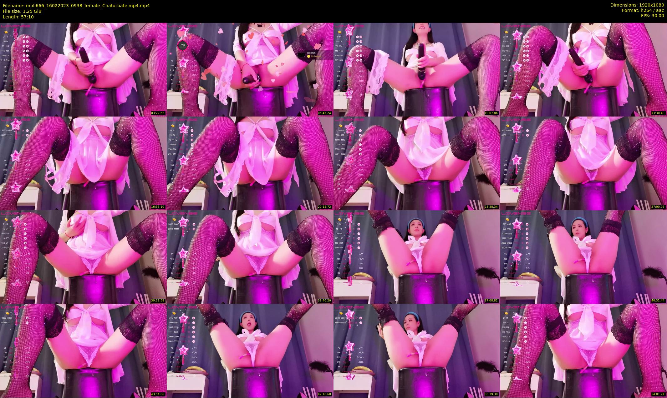 moli666 — 58 minute Chaturbate female cam show recording, 1080p, Feb 16, 2023