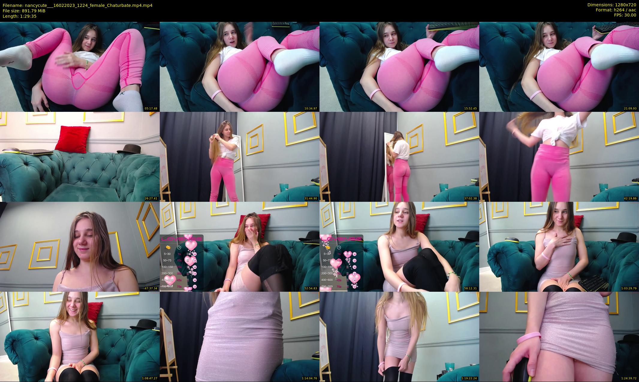 nancycute__ — 90 minute Chaturbate female cam show recording, 720p, Feb 16, 2023