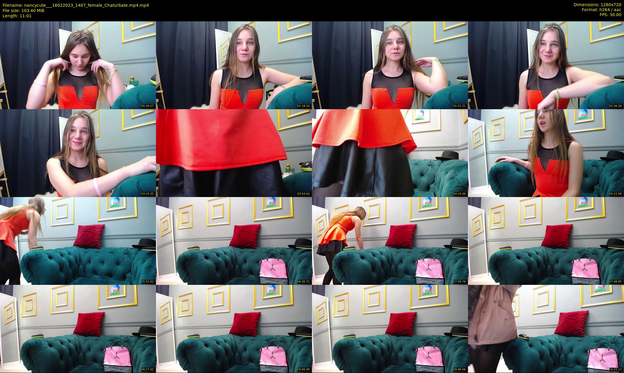 nancycute__ — 12 minute Chaturbate female cam show recording, 720p, Feb 16, 2023