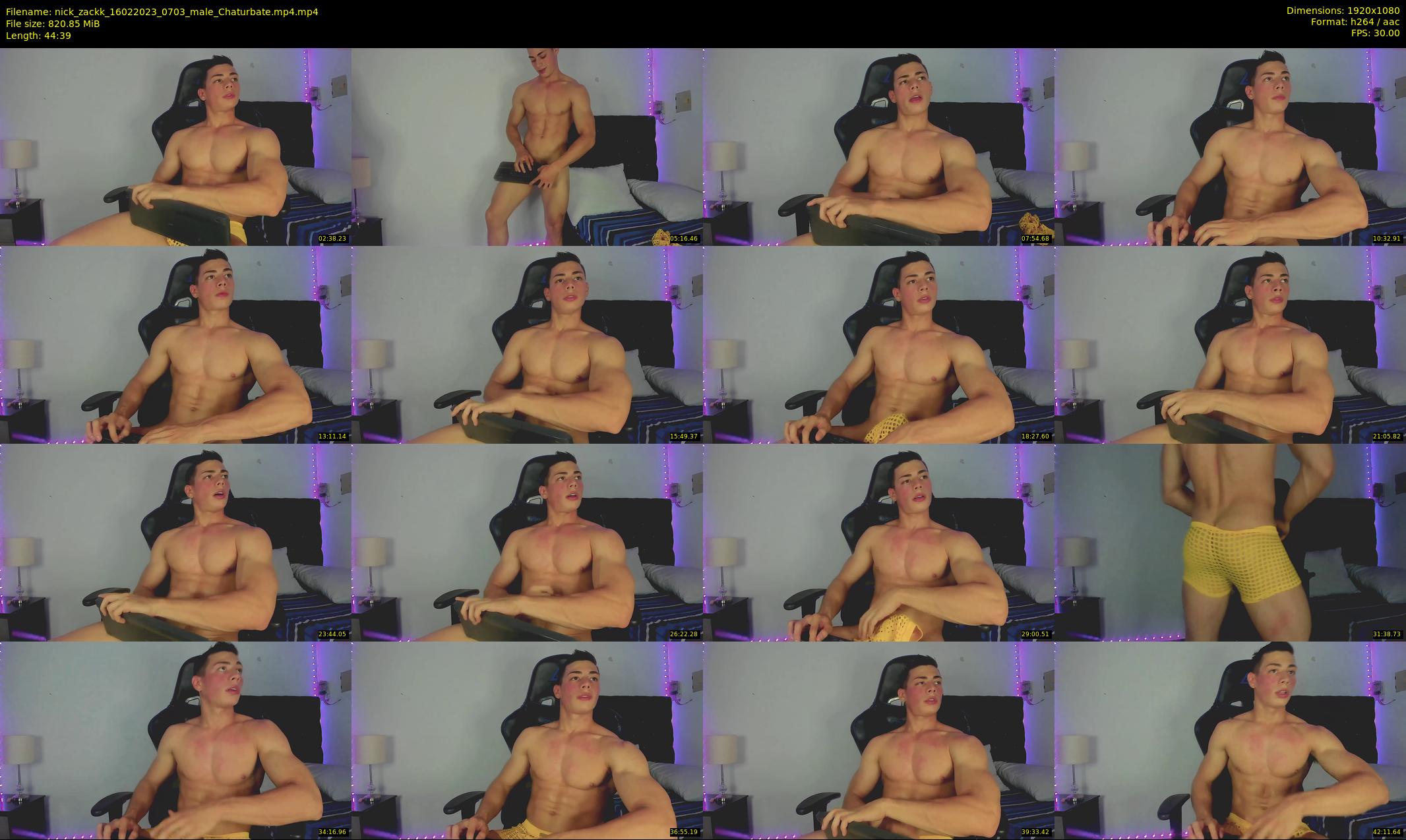 nick_zackk — 45 minute Chaturbate male cam show recording, 1080p, Feb 16, 2023