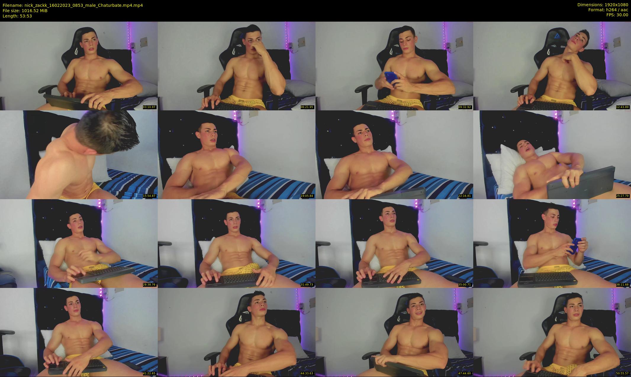 nick_zackk — 54 minute Chaturbate male cam show recording, 1080p, Feb 16, 2023