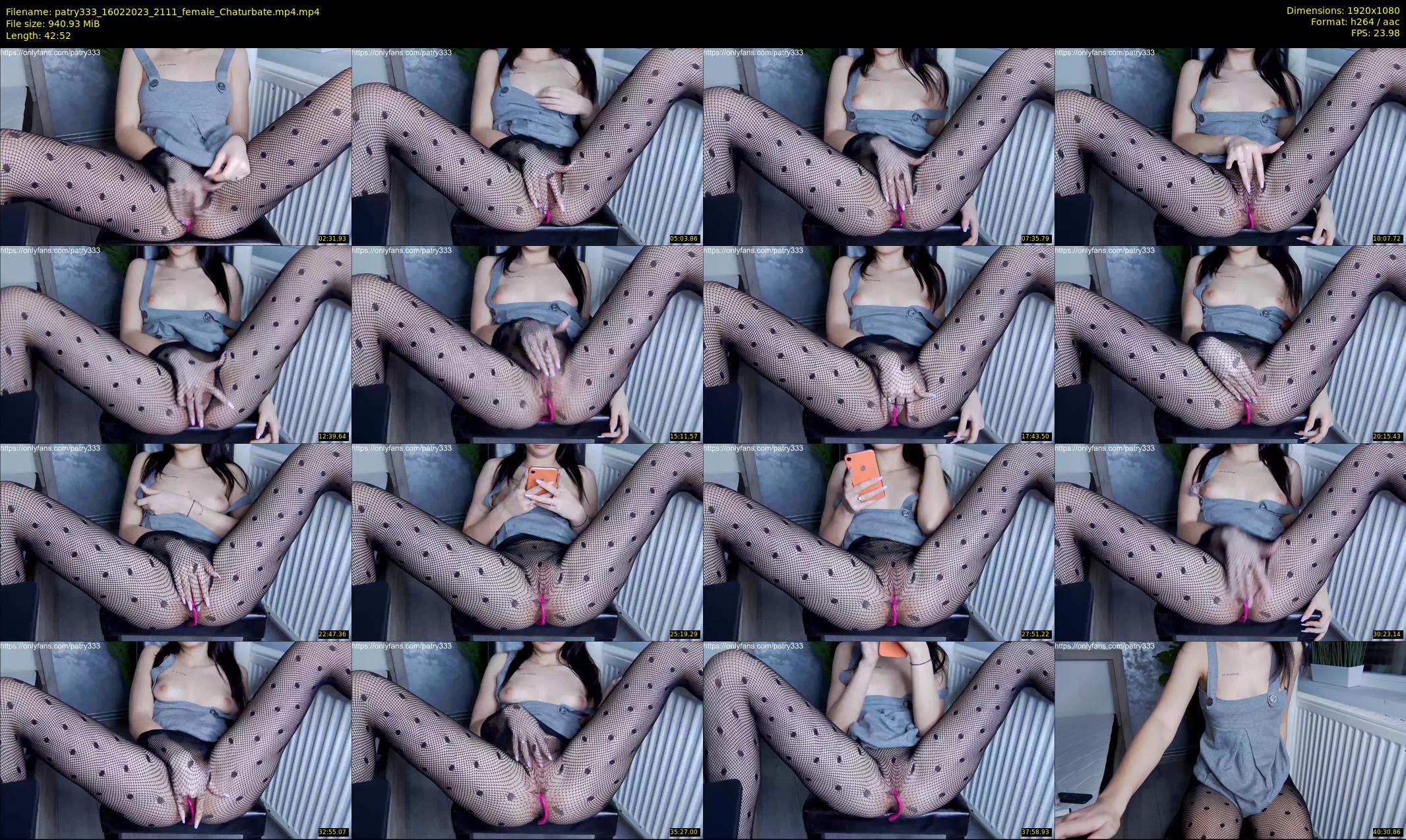 patry333 — 43 minute Chaturbate female cam show recording, 1080p, Feb 16, 2023