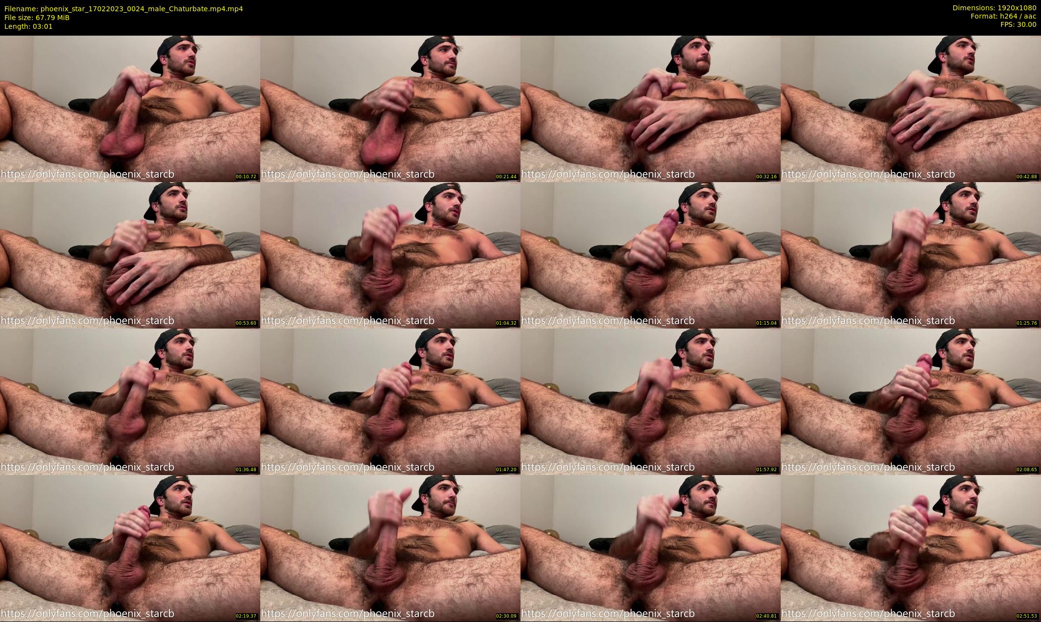 phoenix_star — 4 minute Chaturbate male cam show recording, 1080p, Feb 17, 2023