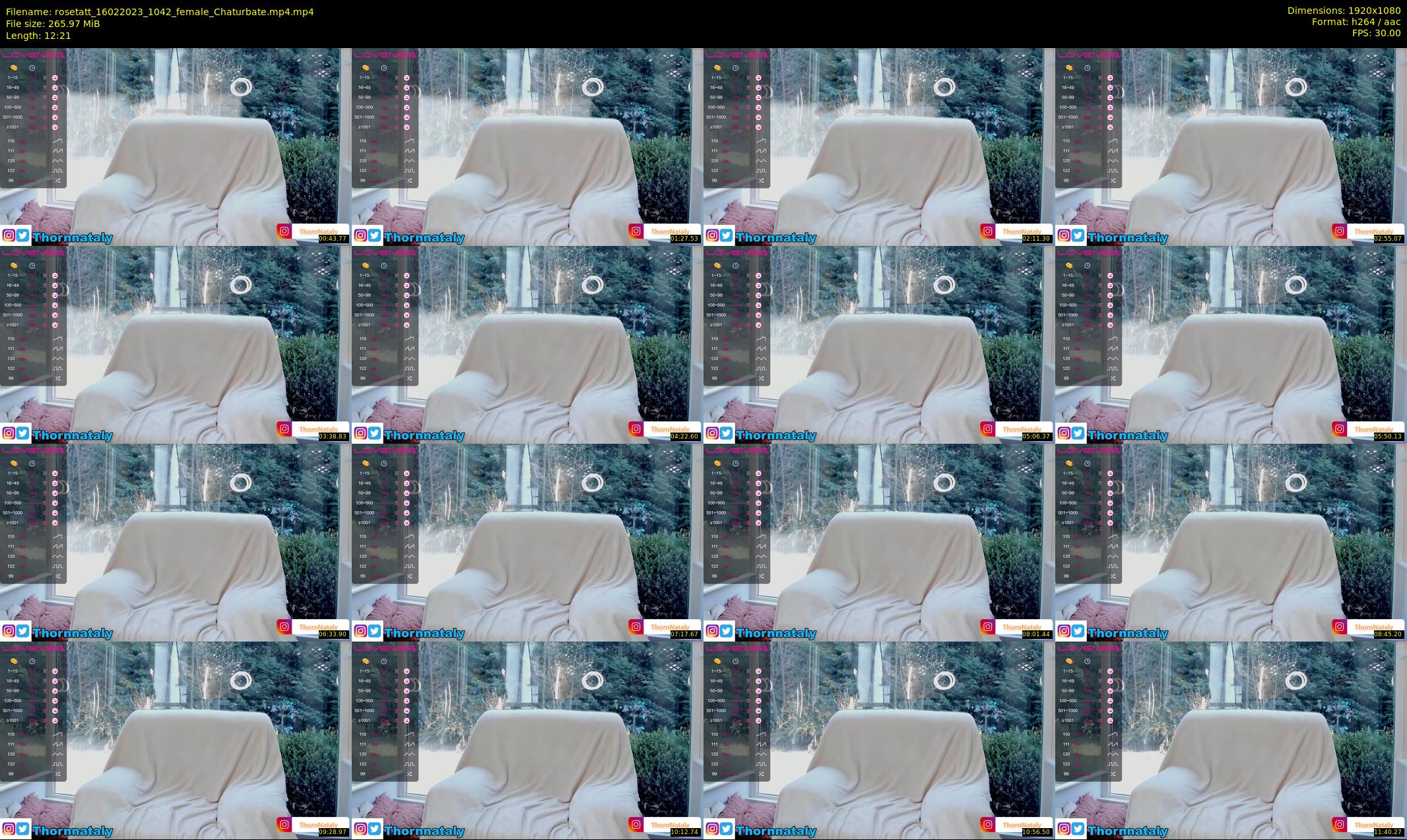 rosetatt — 13 minute Chaturbate female cam show recording, 1080p, Feb 16, 2023