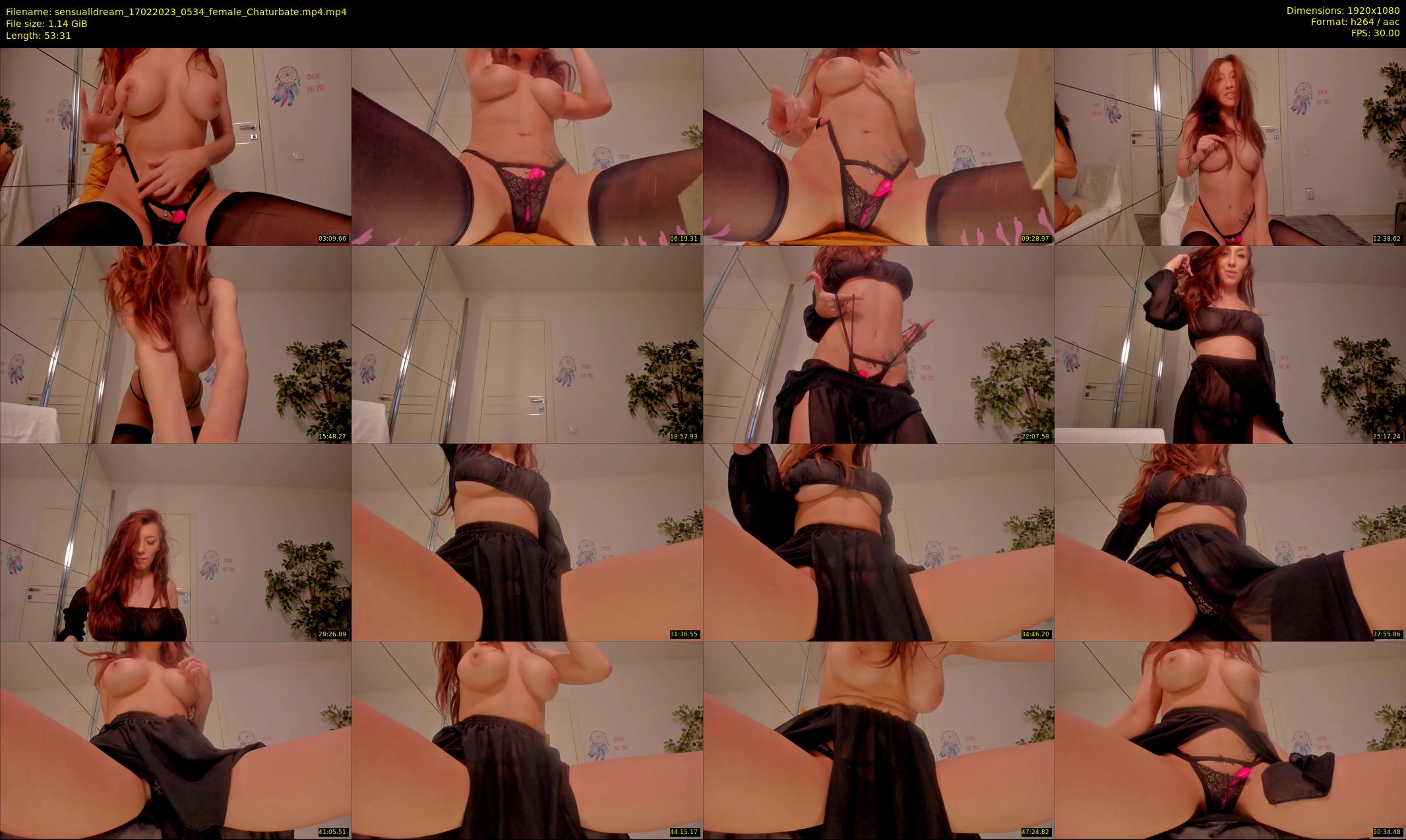 sensualldream — 54 minute Chaturbate female cam show recording, 1080p, Feb 17, 2023