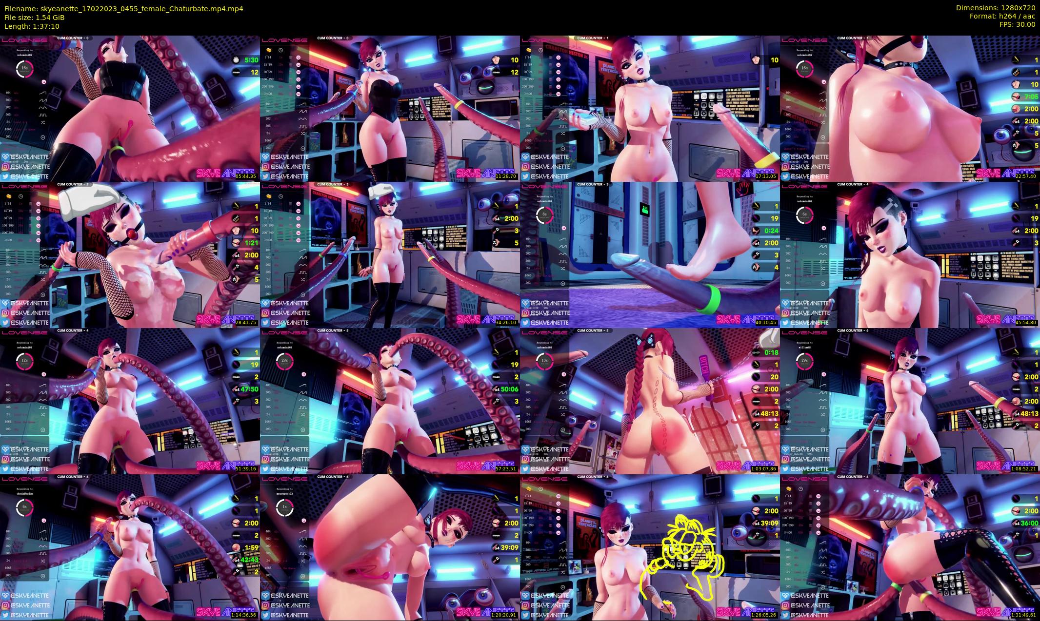 skyeanette — 98 minute Chaturbate female cam show recording, 720p, Feb 17, 2023
