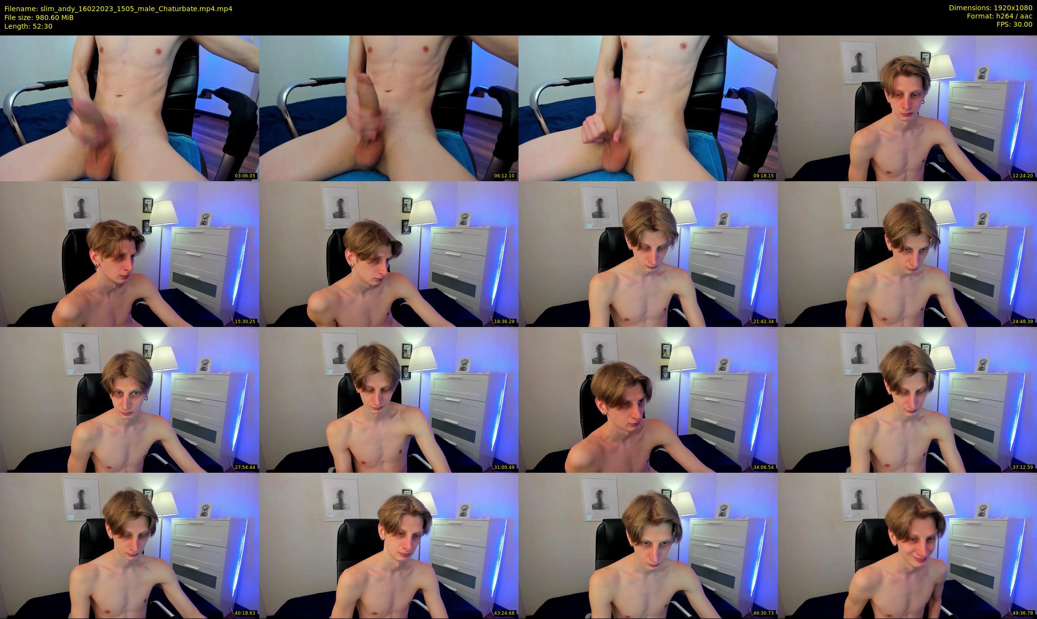 slim_andy — 53 minute Chaturbate male cam show recording, 1080p, Feb 16, 2023