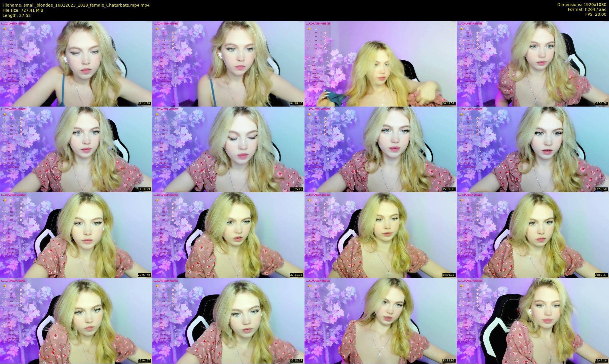 small_blondee — 38 minute Chaturbate female cam show recording, 1080p, Feb 16, 2023