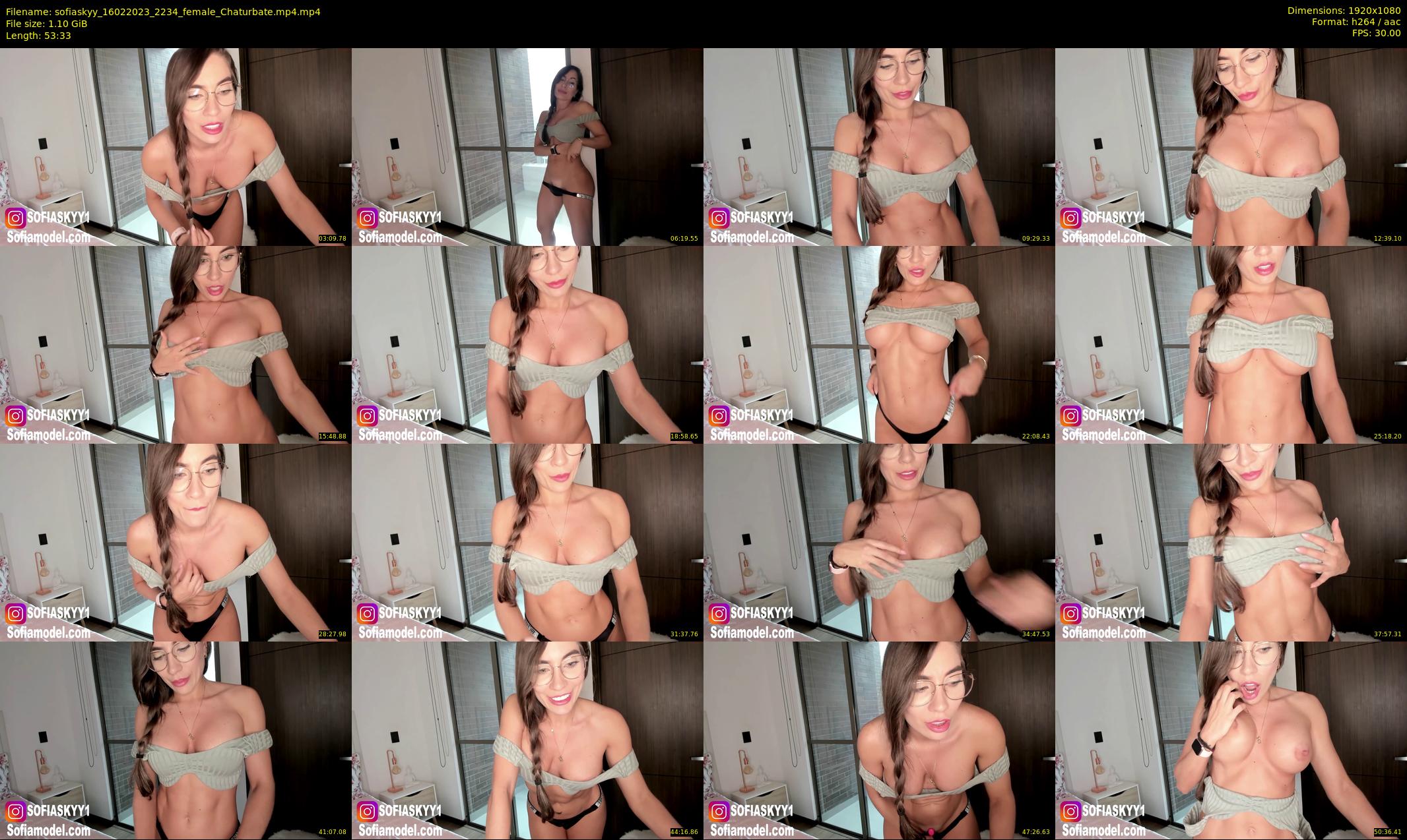 sofiaskyy — 54 minute Chaturbate female cam show recording, 1080p, Feb 16, 2023