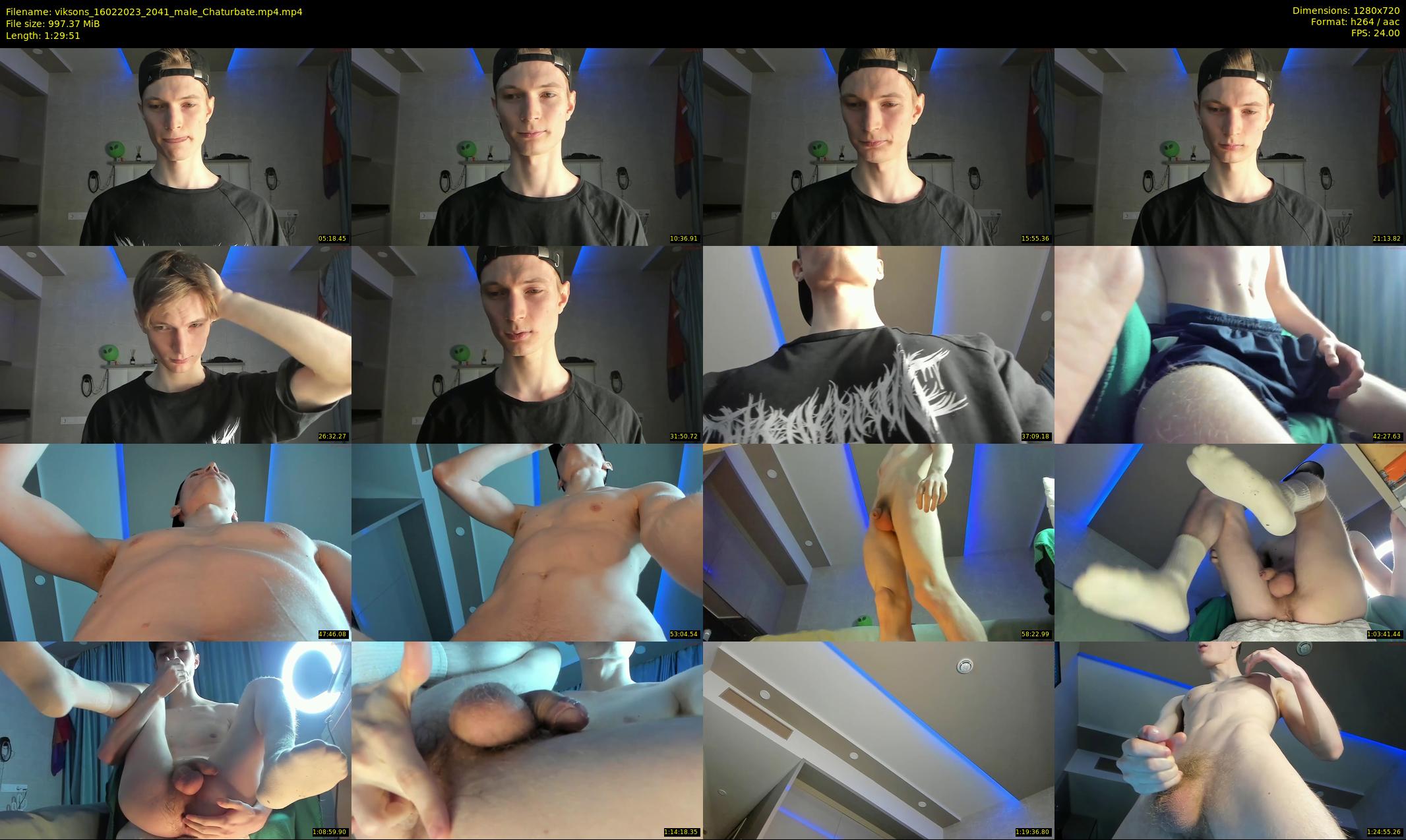 viksons — 90 minute Chaturbate male cam show recording, 720p, Feb 16, 2023