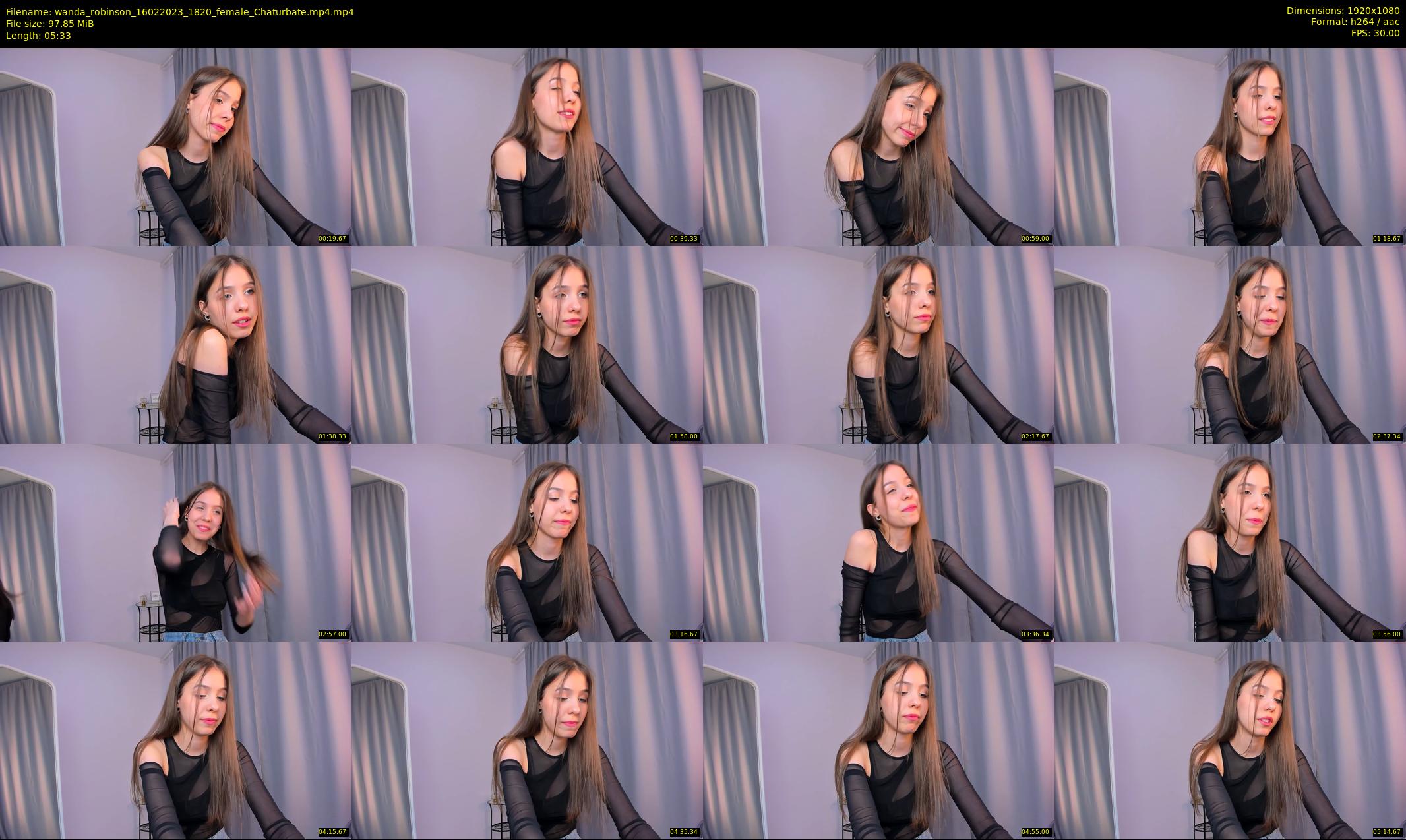 wanda_robinson — 6 minute Chaturbate female cam show recording, 1080p, Feb 16, 2023