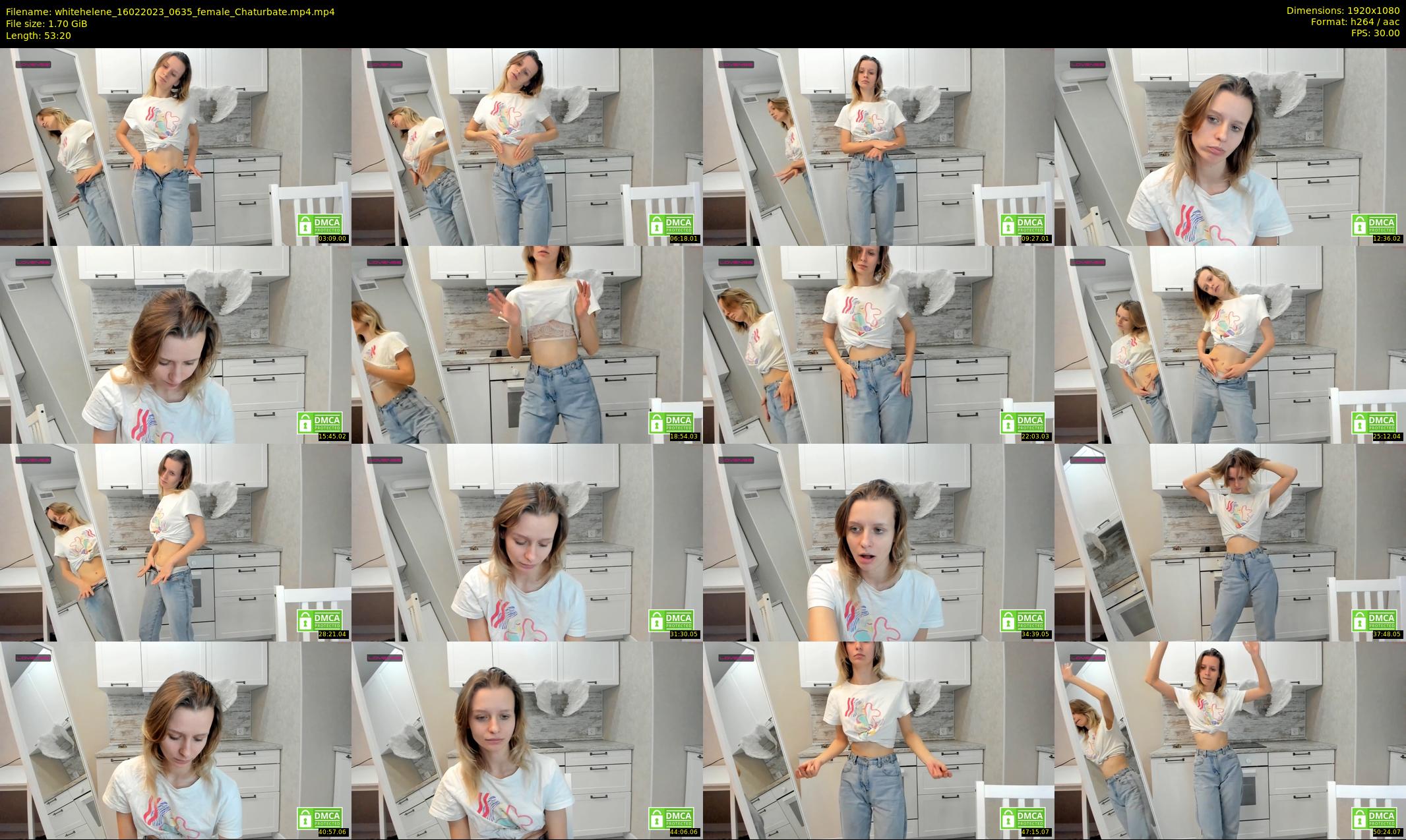 whitehelene — 54 minute Chaturbate female cam show recording, 1080p, Feb 16, 2023