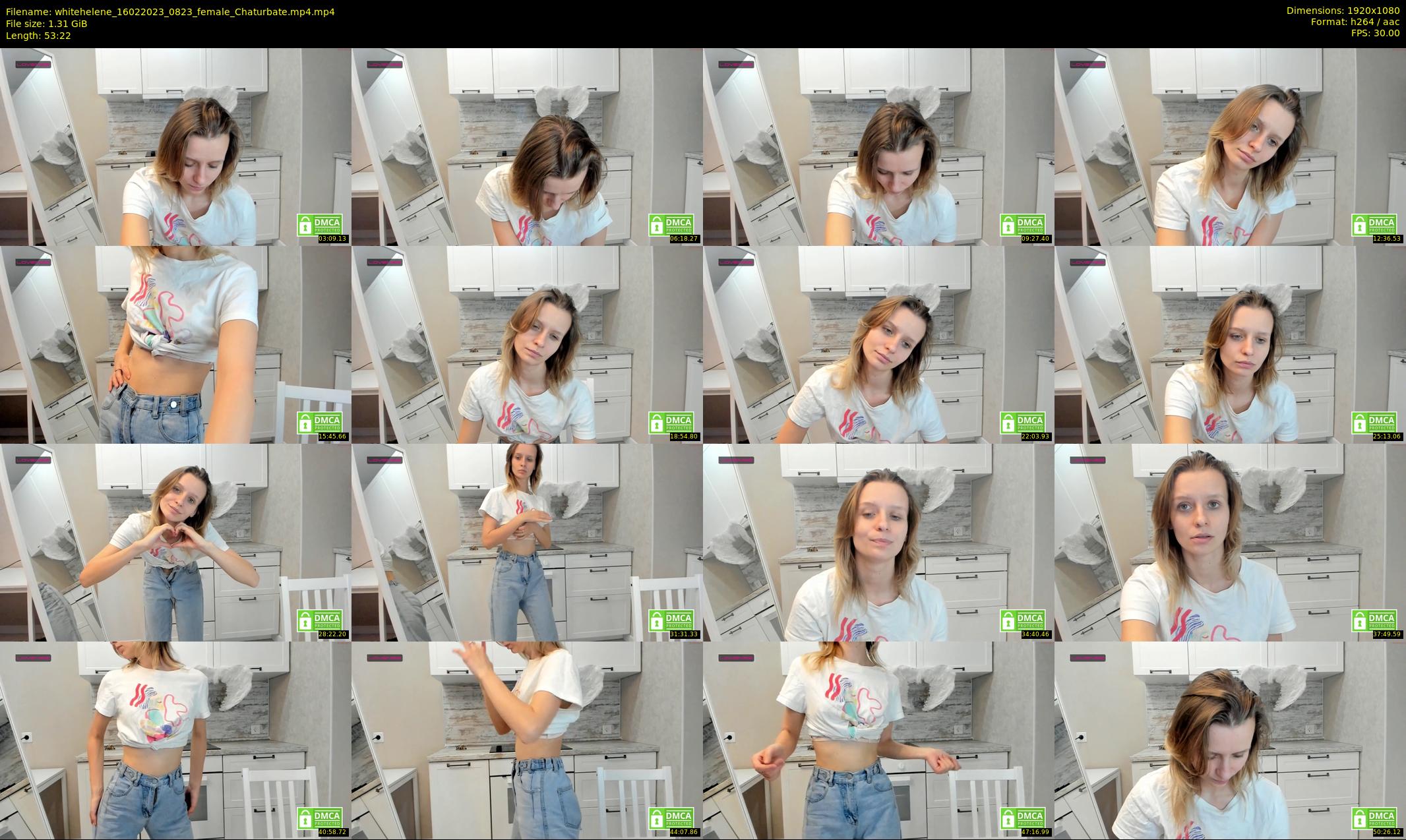 whitehelene — 54 minute Chaturbate female cam show recording, 1080p, Feb 16, 2023