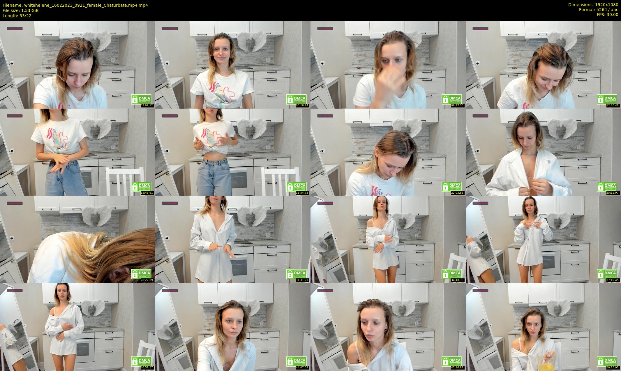 whitehelene — 54 minute Chaturbate female cam show recording, 1080p, Feb 16, 2023