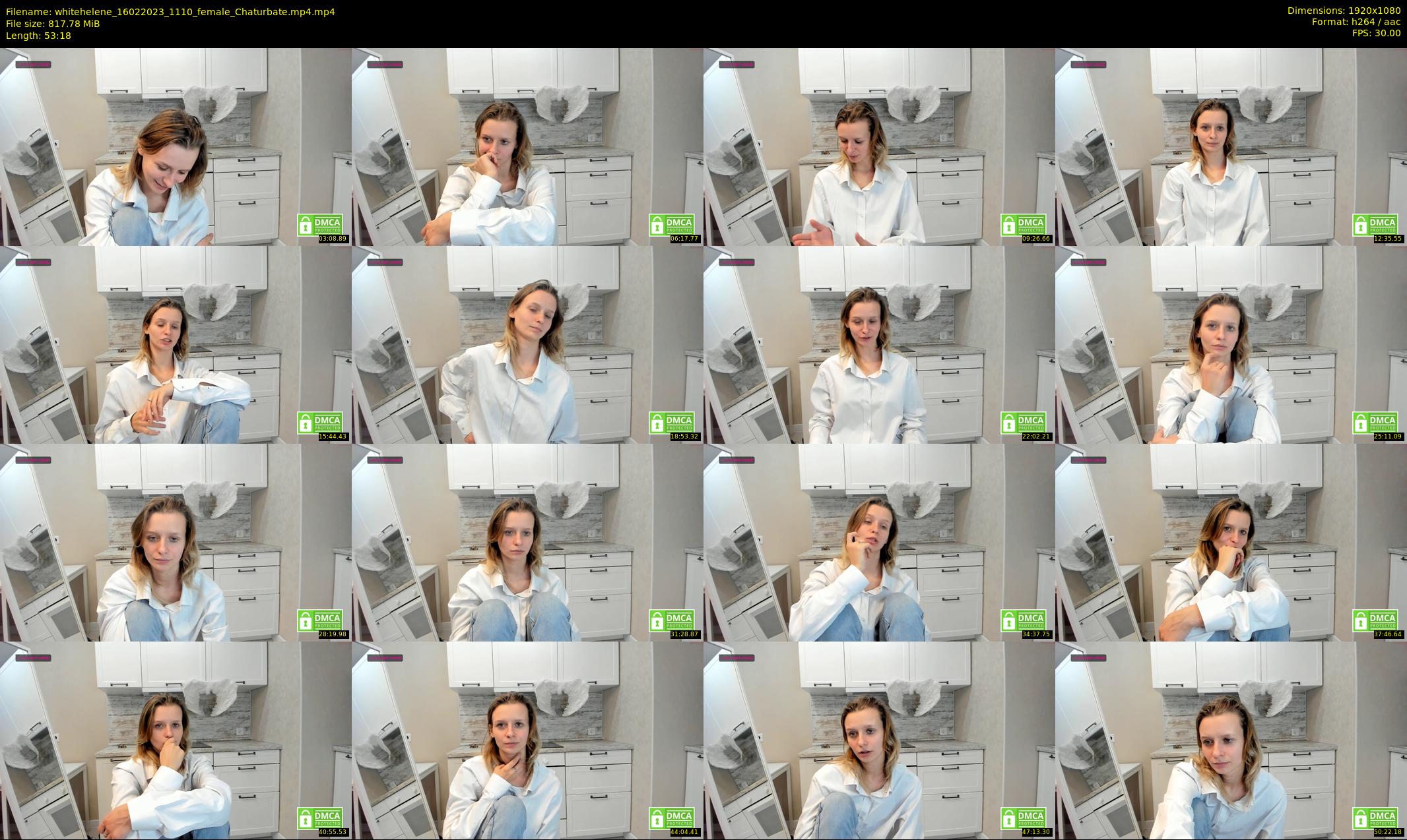 whitehelene — 54 minute Chaturbate female cam show recording, 1080p, Feb 16, 2023