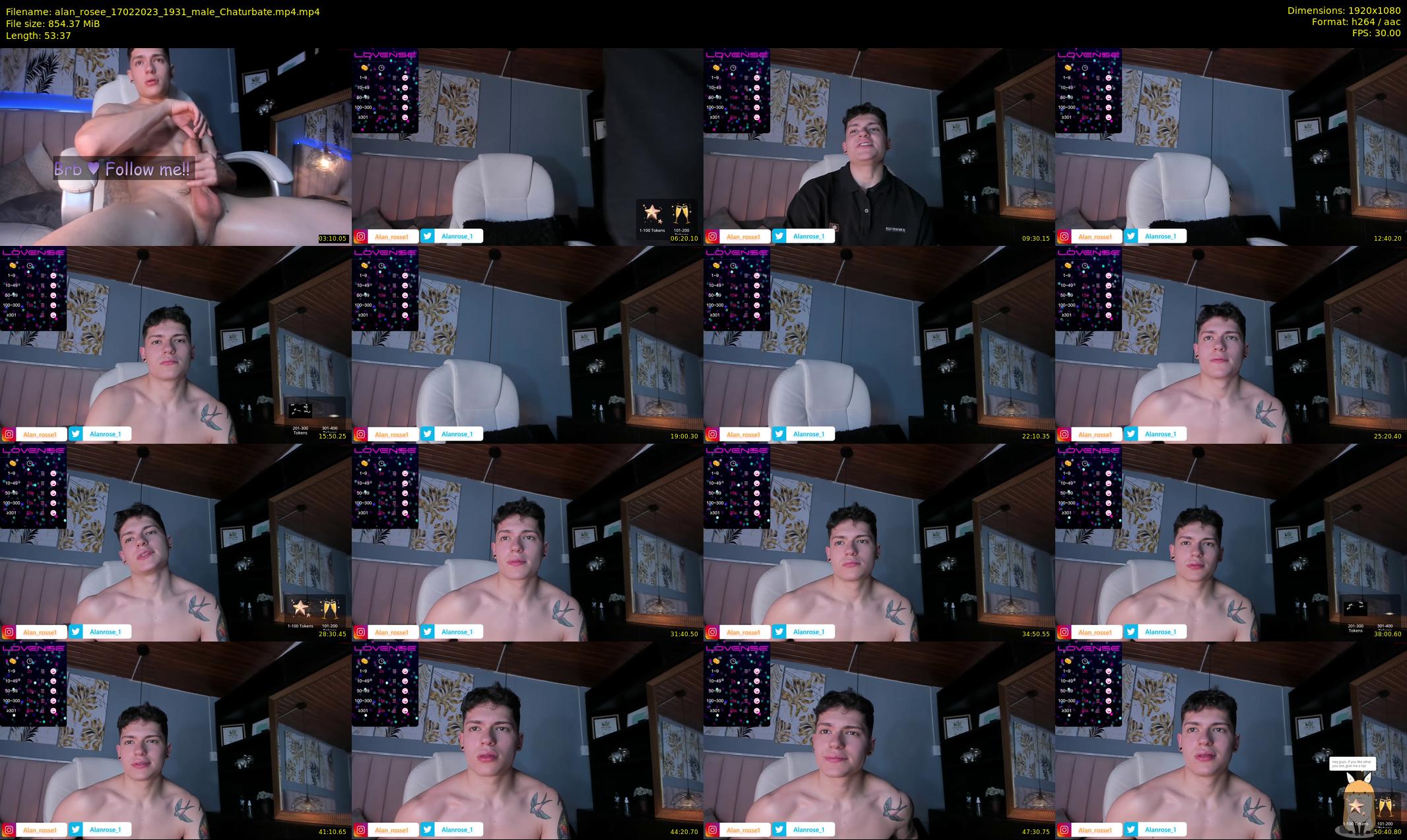 alan_rosee — 54 minute Chaturbate male cam show recording, 1080p, Feb 17, 2023