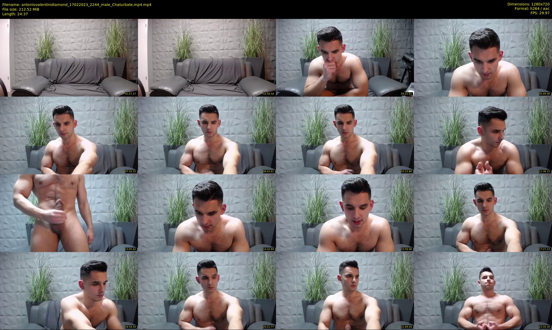 antoniovalentinidiamond — 25 minute Chaturbate male cam show recording, 720p, Feb 17, 2023