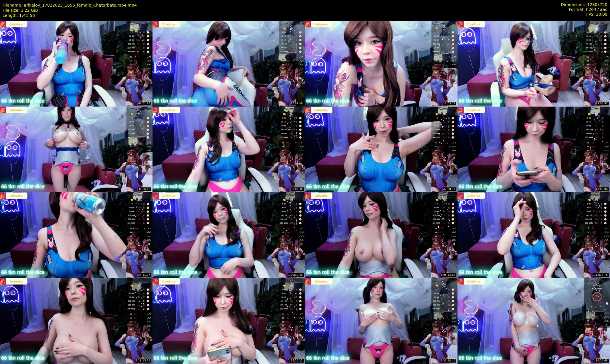 arikajoy — 102 minute Chaturbate female cam show recording, 720p, Feb 17, 2023