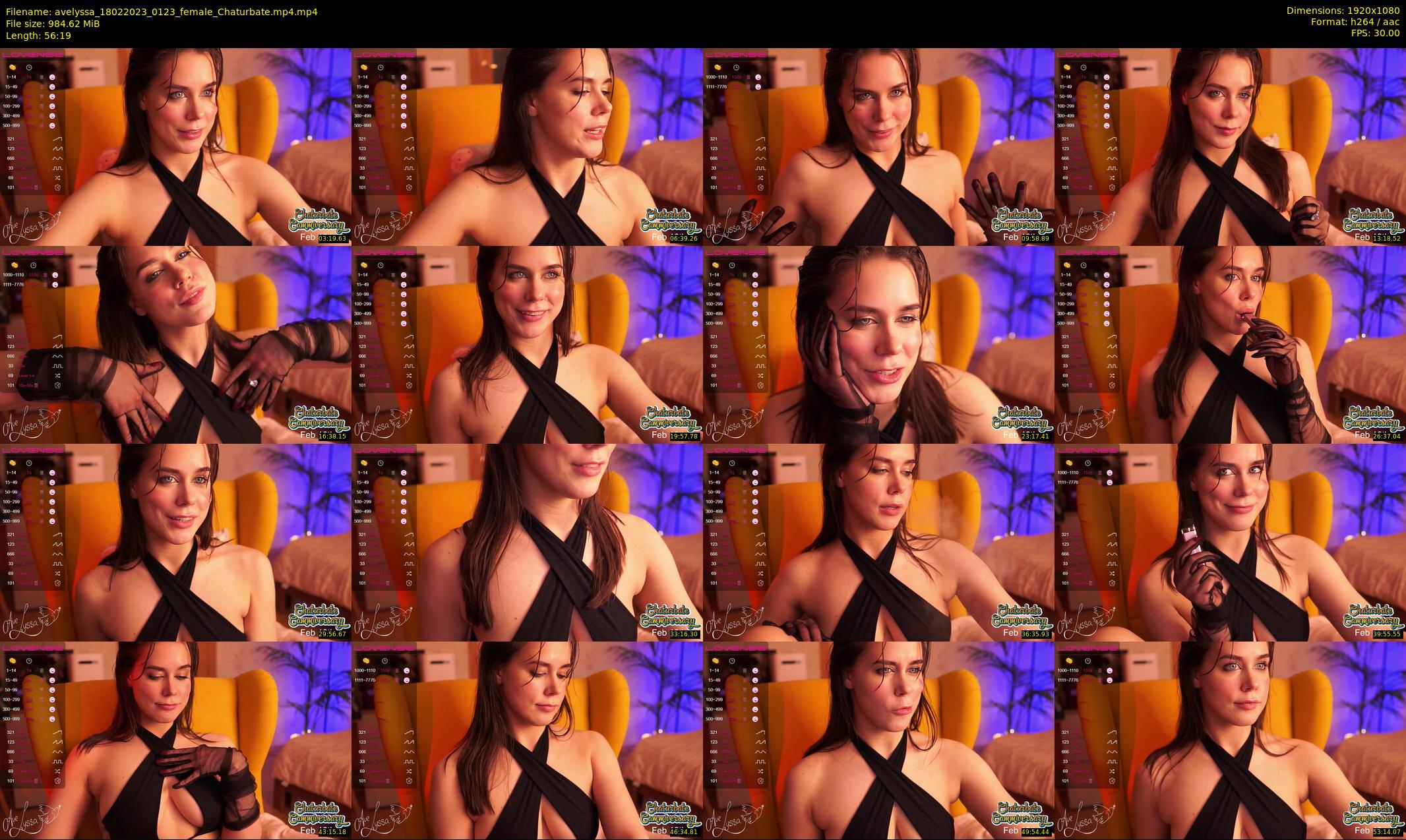 avelyssa — 57 minute Chaturbate female cam show recording, 1080p, Feb 18, 2023