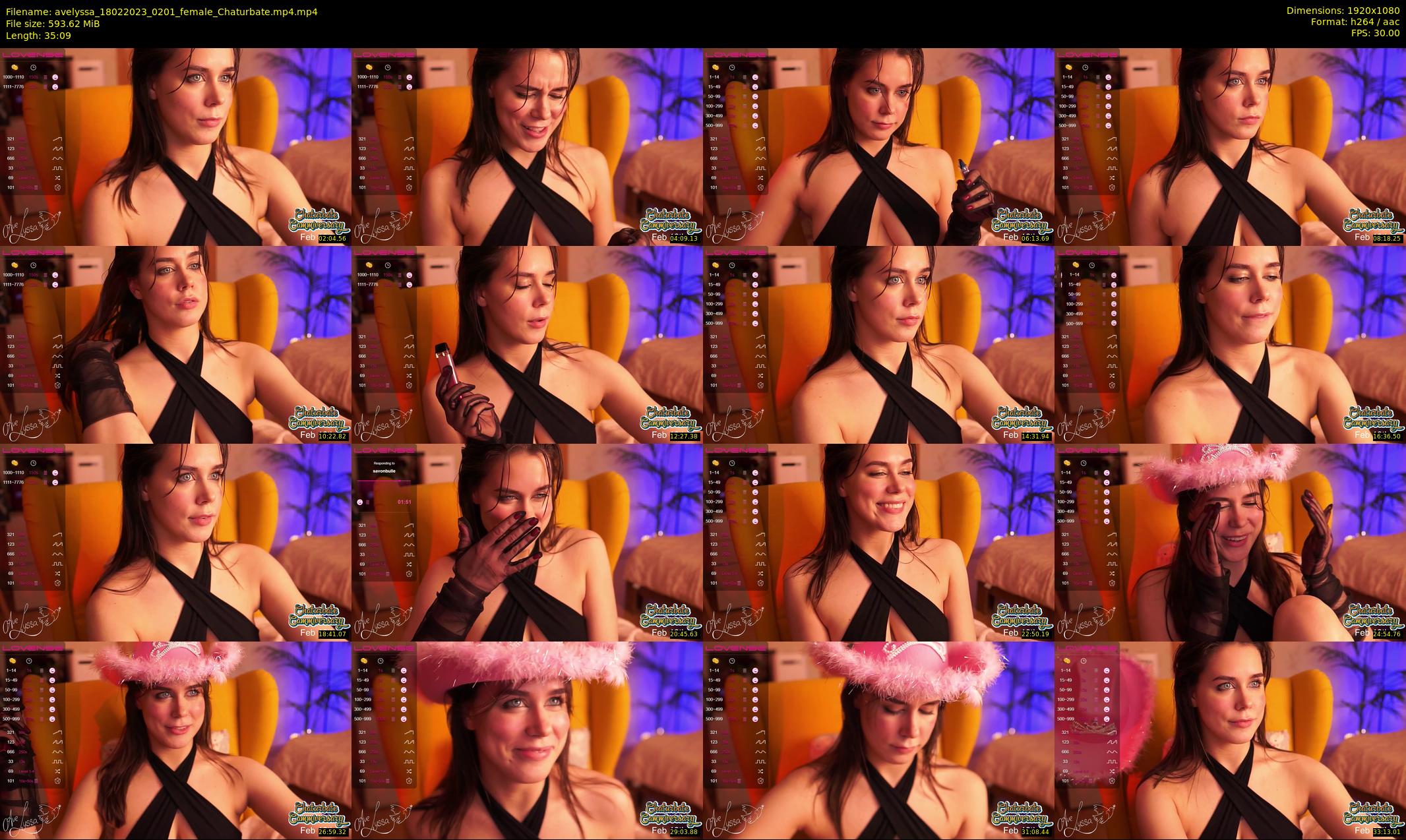 avelyssa — 36 minute Chaturbate female cam show recording, 1080p, Feb 18, 2023