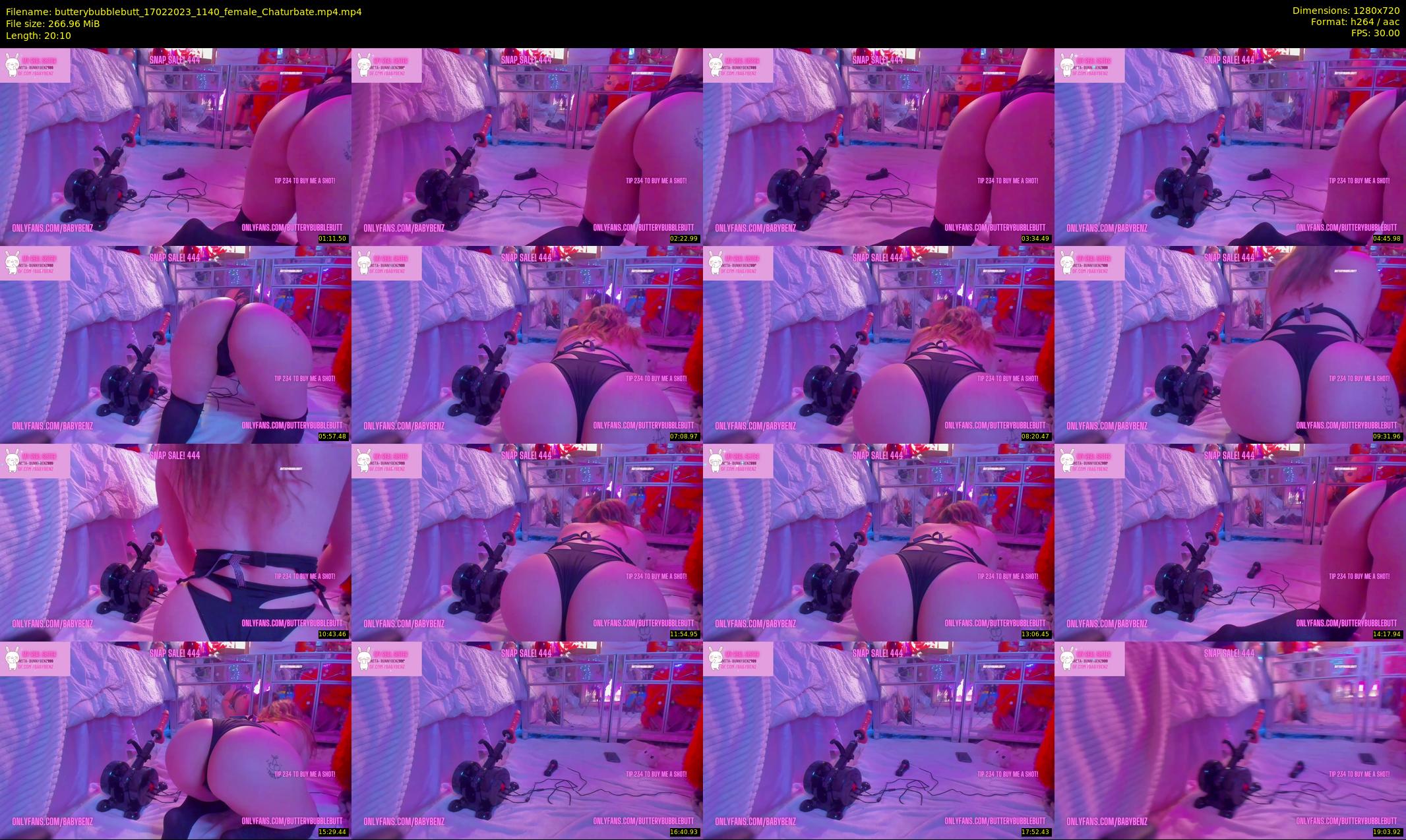 butterybubblebutt — 21 minute Chaturbate couple cam show recording, 720p, Feb 17, 2023