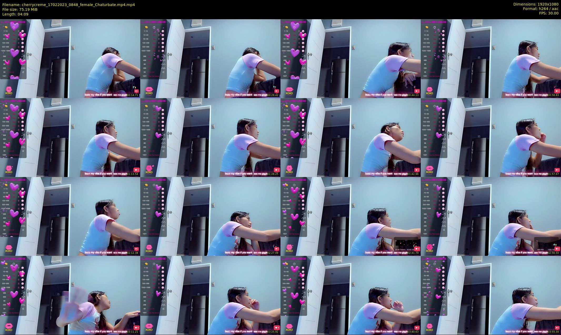 cherrycreme — 5 minute Chaturbate female cam show recording, 1080p, Feb 17, 2023