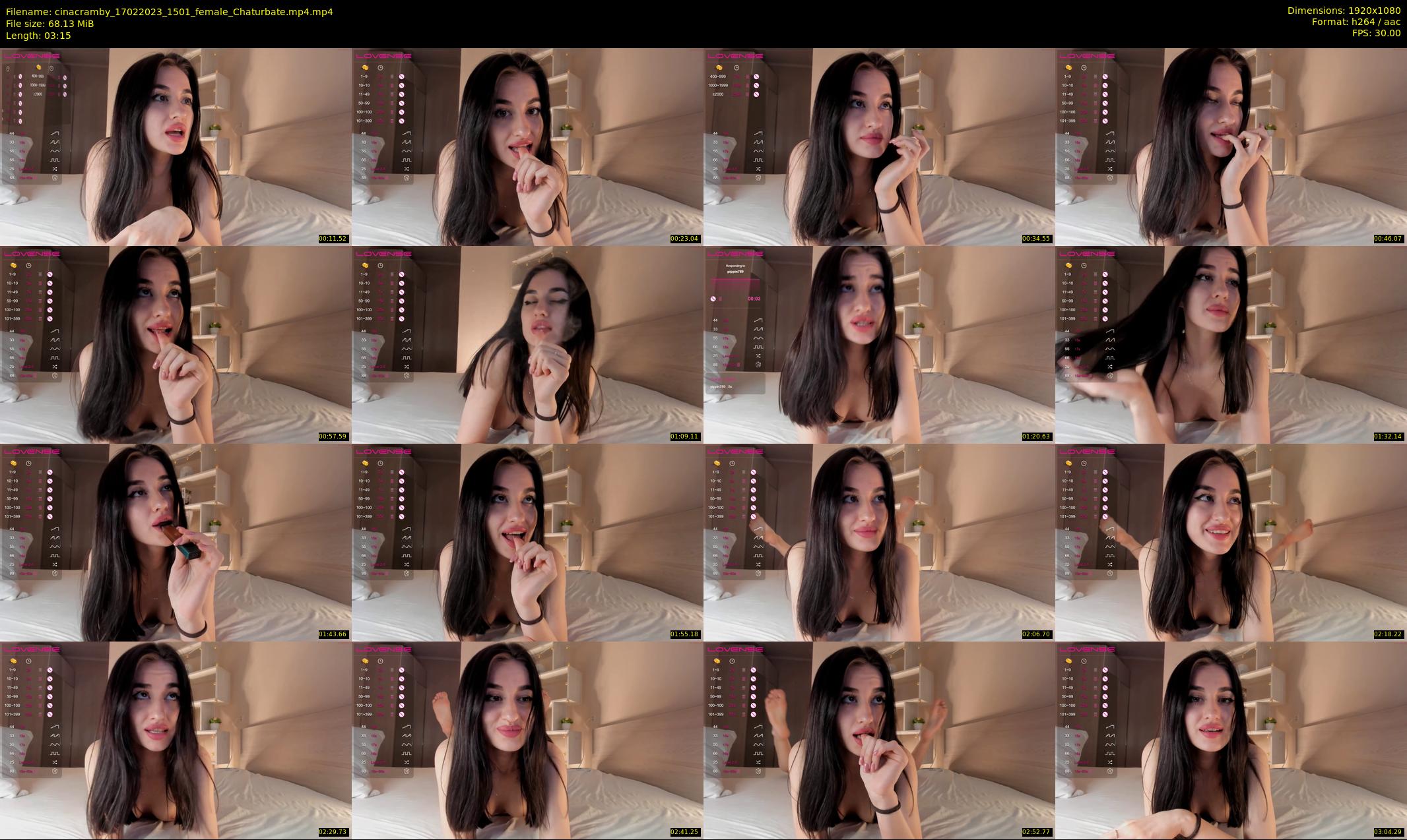 cinacramby — 4 minute Chaturbate female cam show recording, 1080p, Feb 17, 2023
