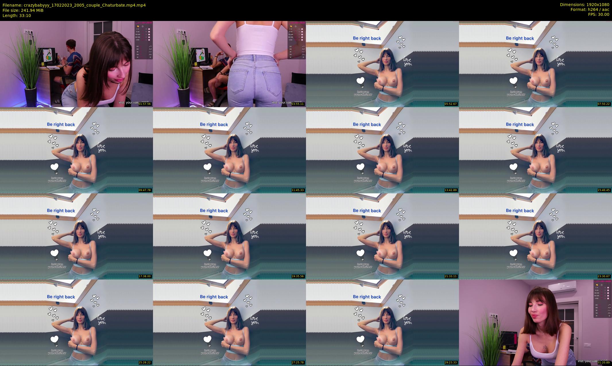 crazybabyyy — 34 minute Chaturbate couple cam show recording, 1080p, Feb 17, 2023