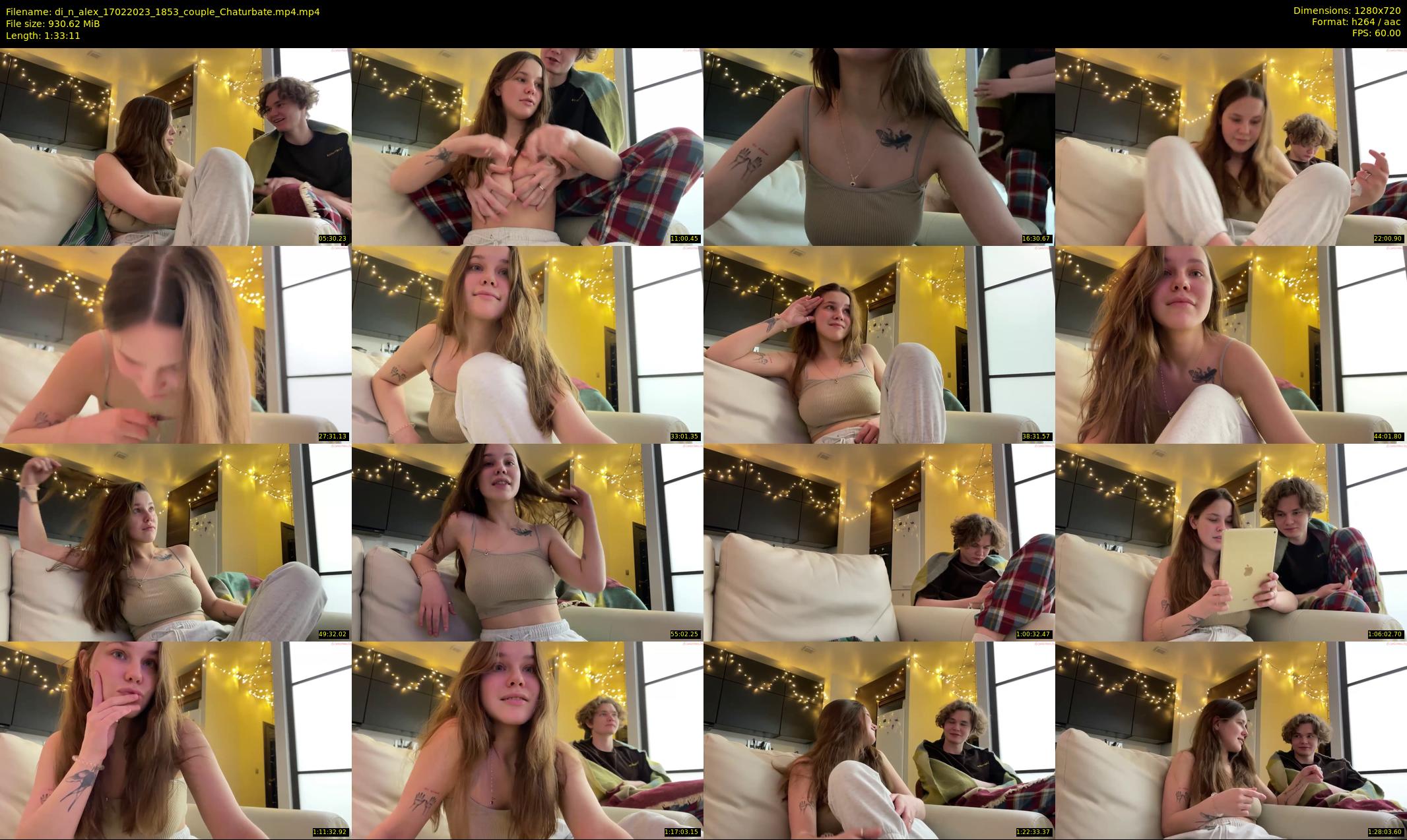 di_n_alex — 94 minute Chaturbate couple cam show recording, 720p, Feb 17, 2023