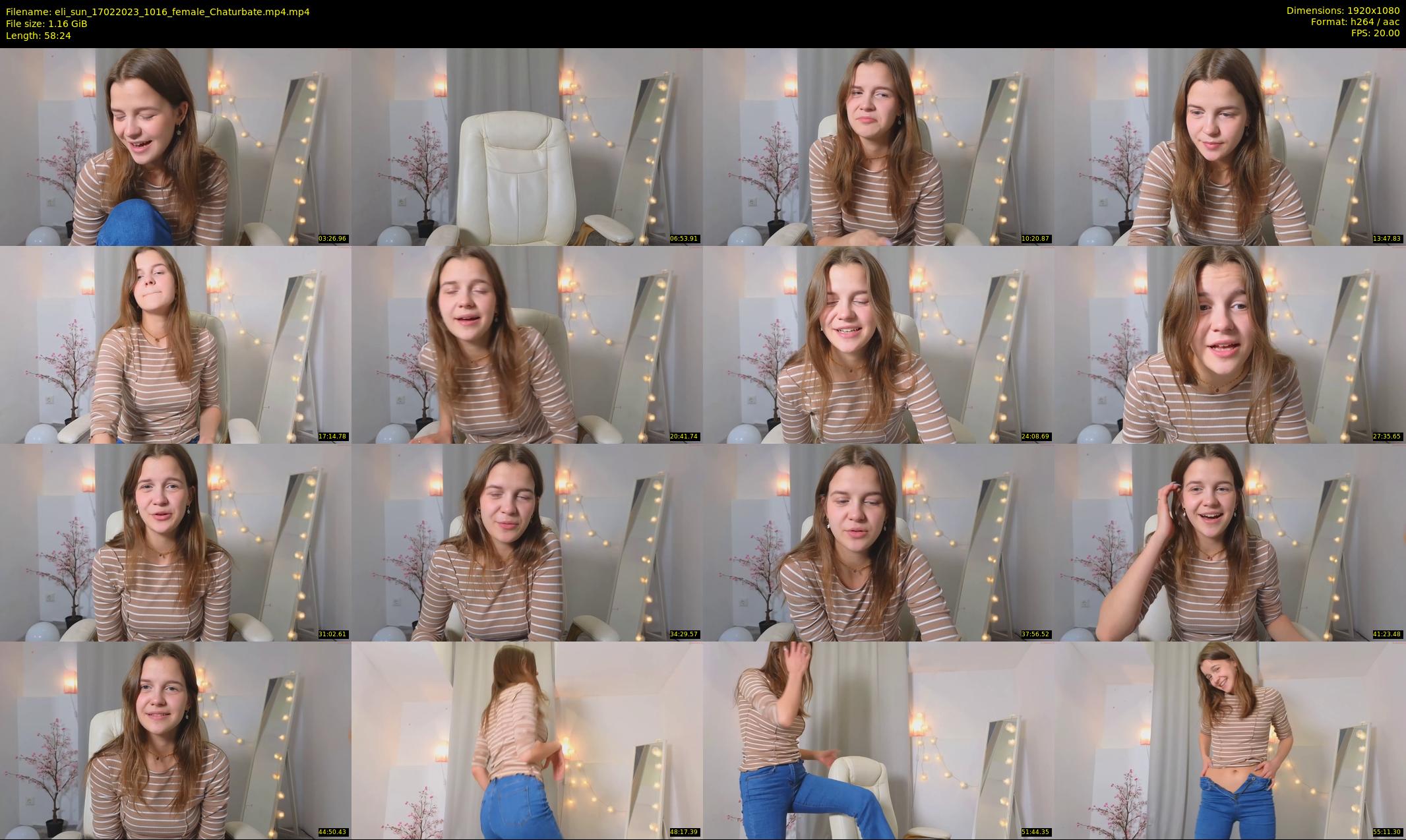 eli_sun — 59 minute Chaturbate female cam show recording, 1080p, Feb 17, 2023