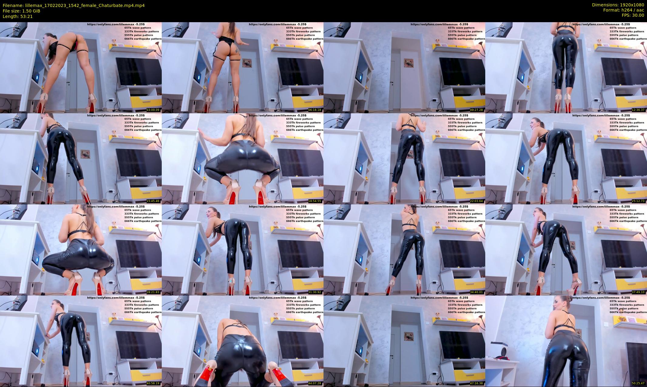 lillemax — 54 minute Chaturbate female cam show recording, 1080p, Feb 17, 2023