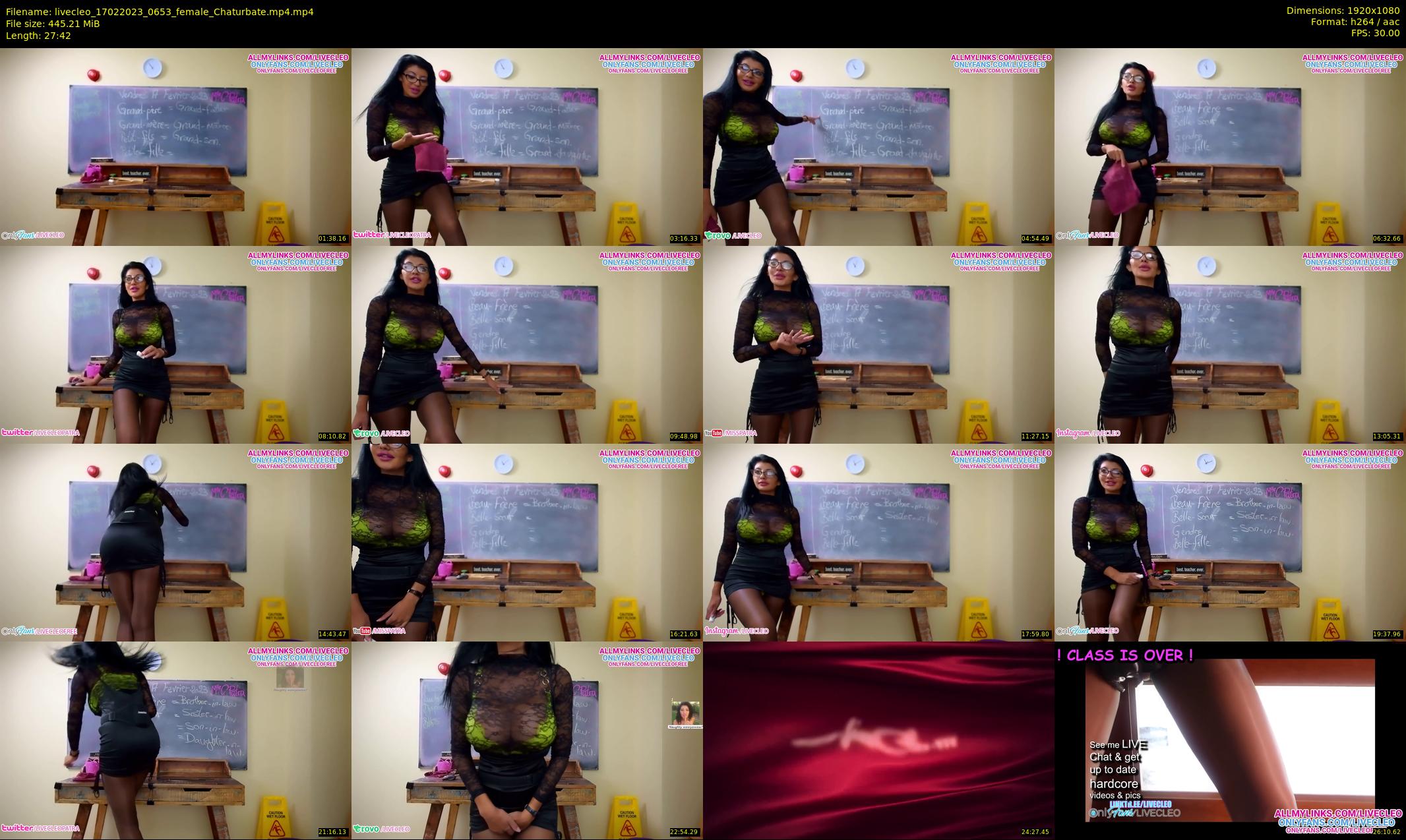 livecleo — 28 minute Chaturbate female cam show recording, 1080p, Feb 17, 2023