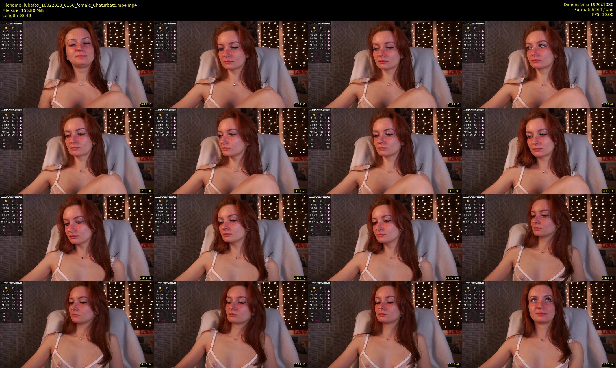lubafox — 9 minute Chaturbate female cam show recording, 1080p, Feb 18, 2023