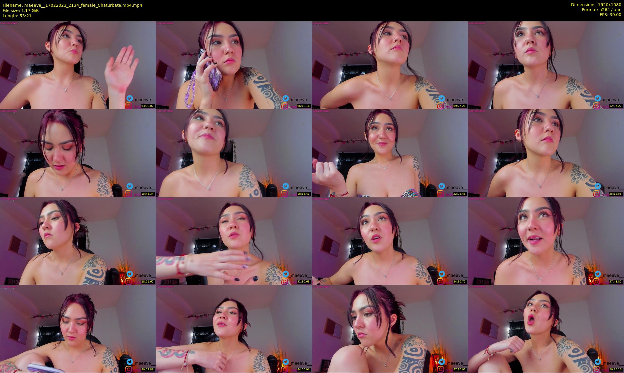 maeeve_ — 54 minute Chaturbate female cam show recording, 1080p, Feb 17, 2023