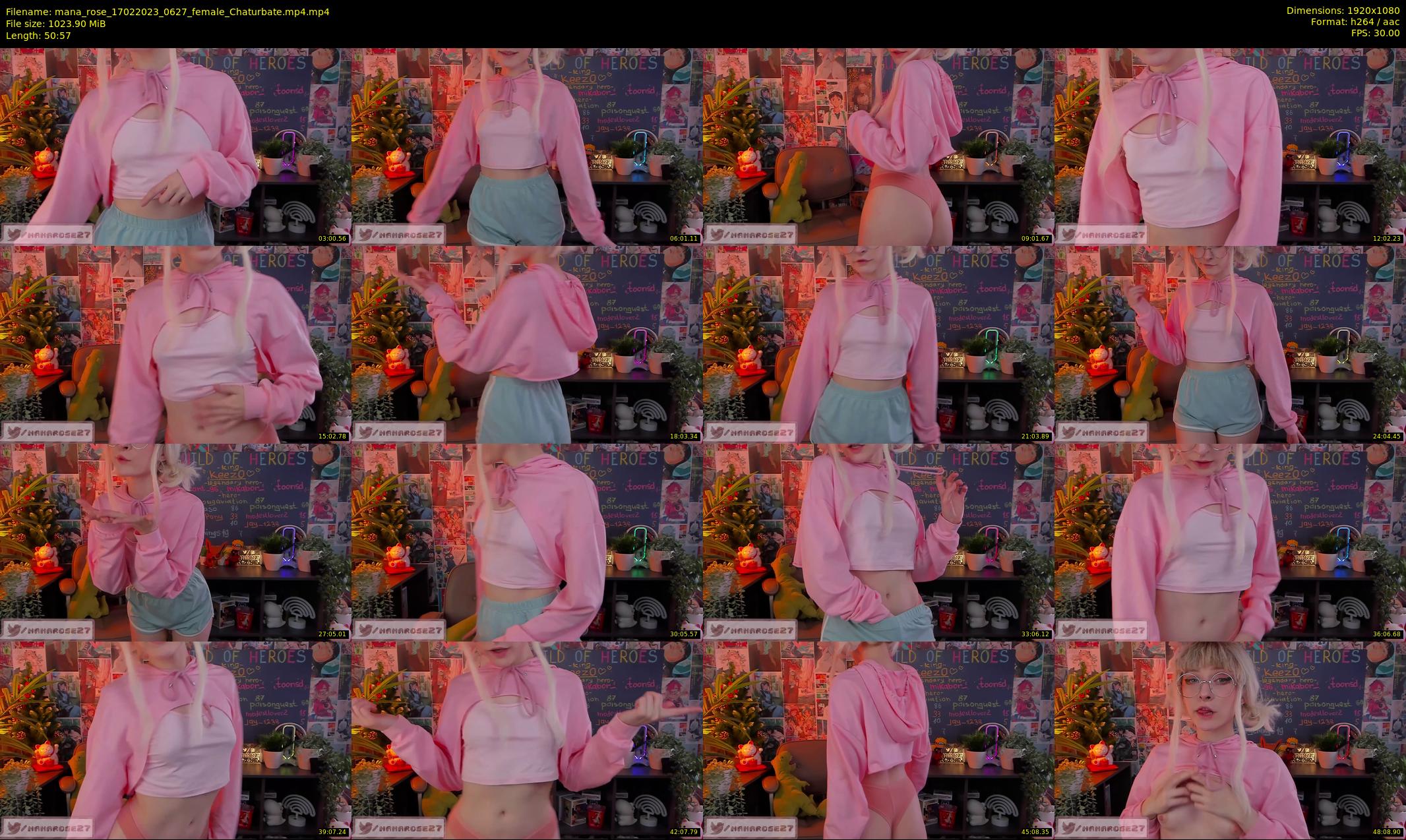 mana_rose — 51 minute Chaturbate female cam show recording, 1080p, Feb 17, 2023