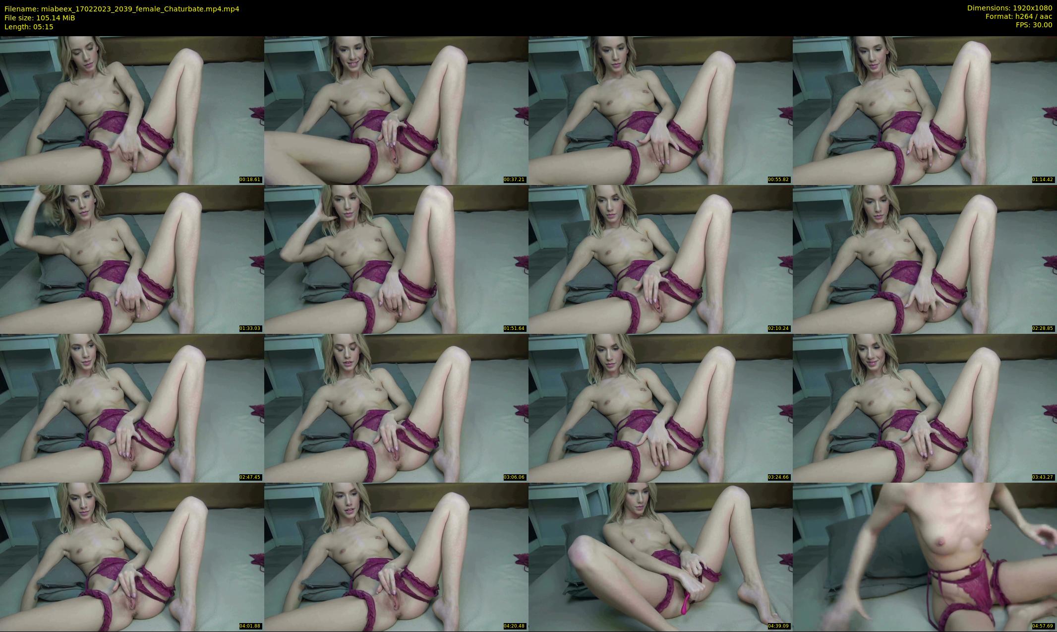 miabeex — 6 minute Chaturbate female cam show recording, 1080p, Feb 17, 2023