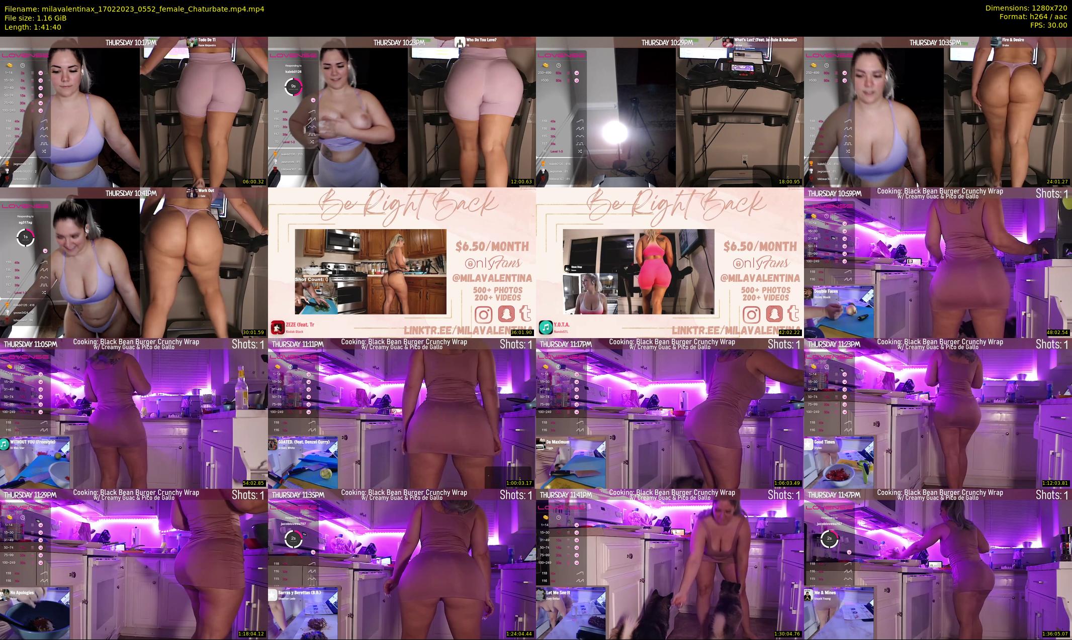 milavalentinax — 102 minute Chaturbate female cam show recording, 720p, Feb 17, 2023