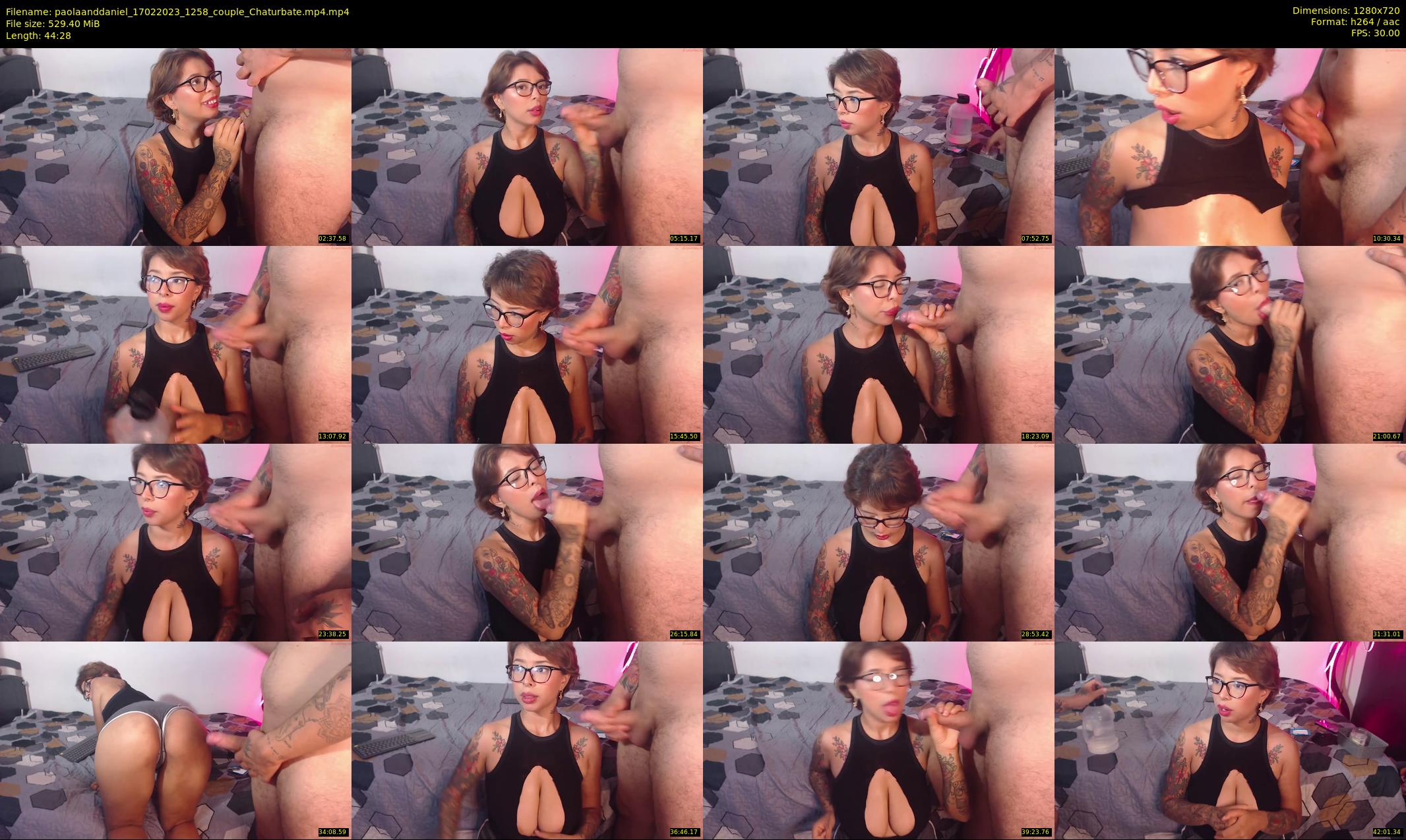 paolaanddaniel — 45 minute Chaturbate couple cam show recording, 720p, Feb 17, 2023