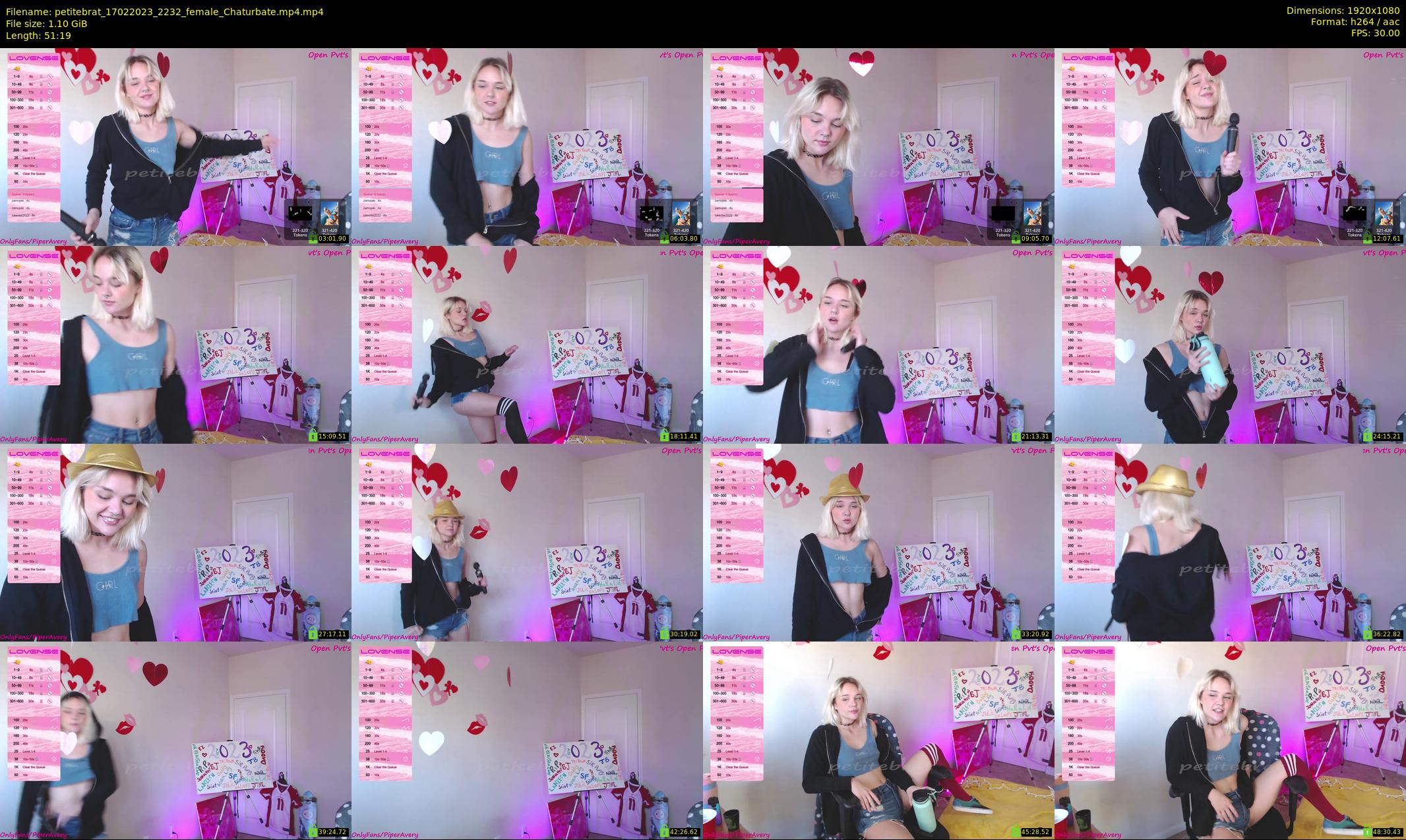 petitebrat — 52 minute Chaturbate female cam show recording, 1080p, Feb 17, 2023