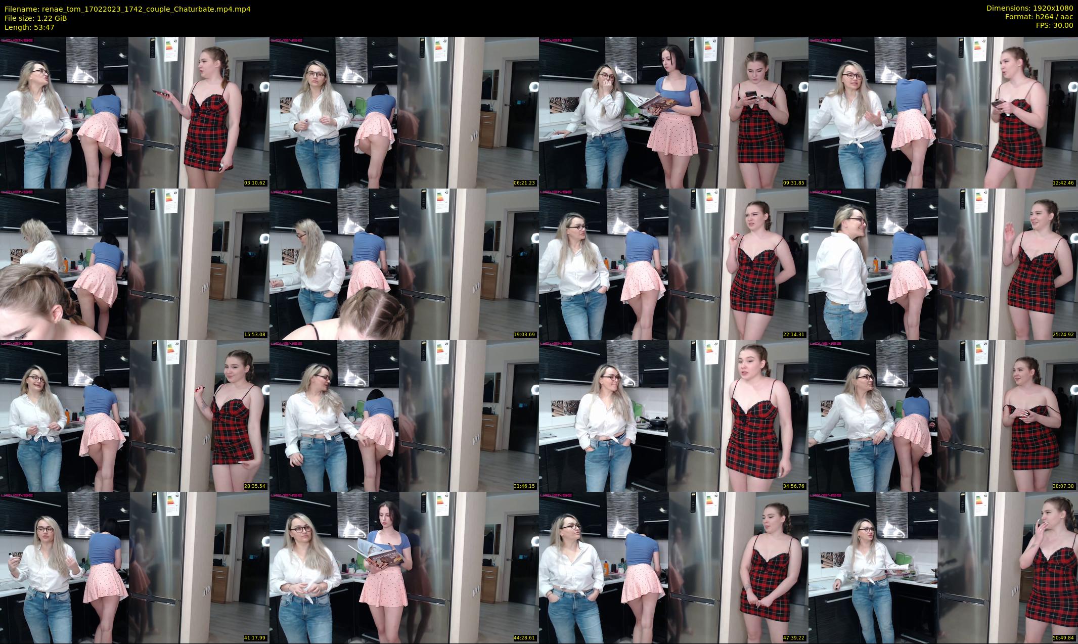 renae_tom — 54 minute Chaturbate couple cam show recording, 1080p, Feb 17, 2023