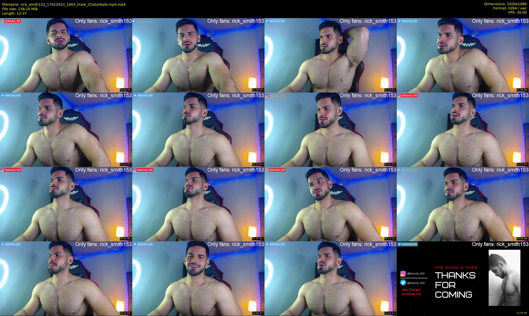 rick_smith153 — 13 minute Chaturbate male cam show recording, 1080p, Feb 17, 2023