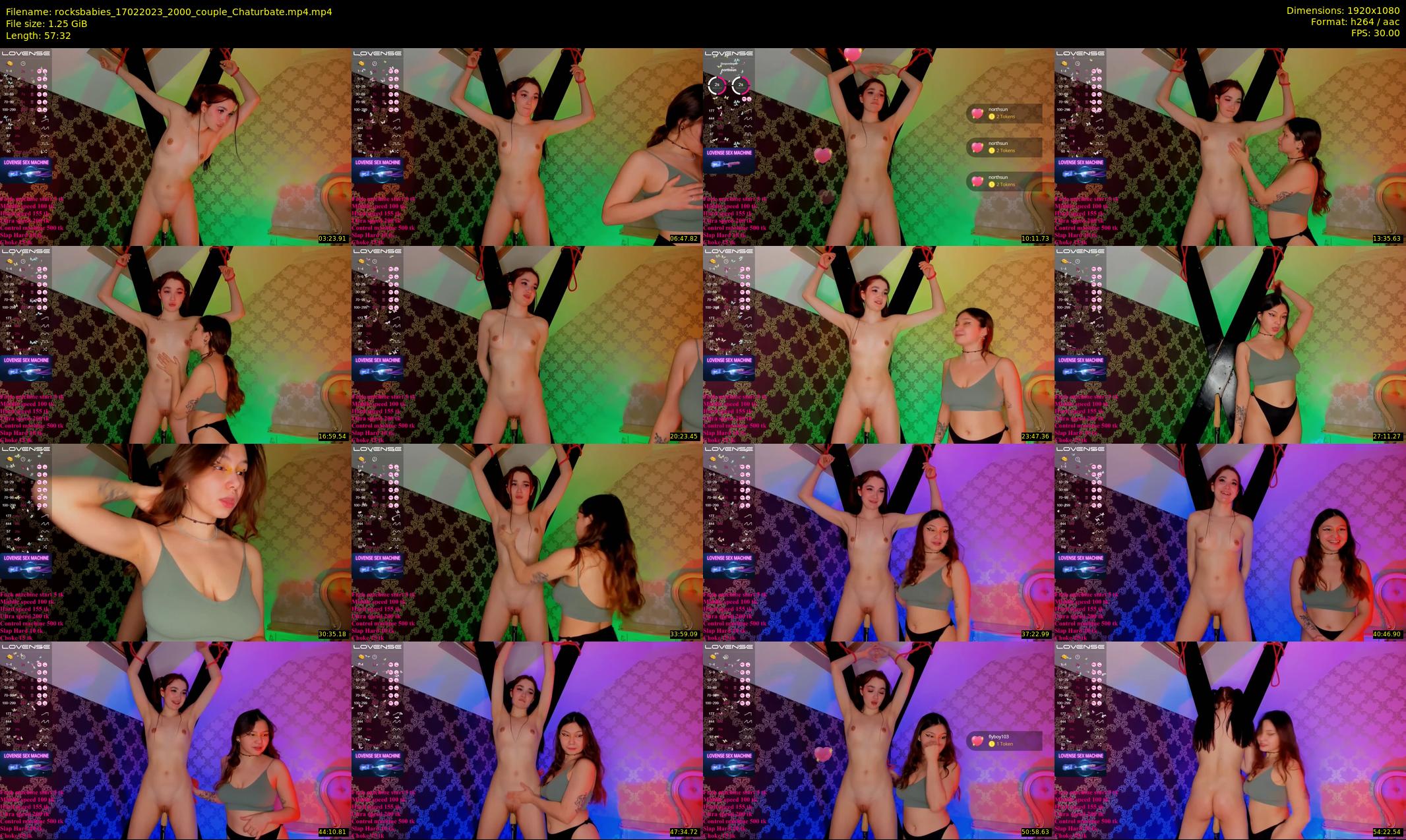 rocksbabies — 58 minute Chaturbate female cam show recording, 1080p, Feb 17, 2023