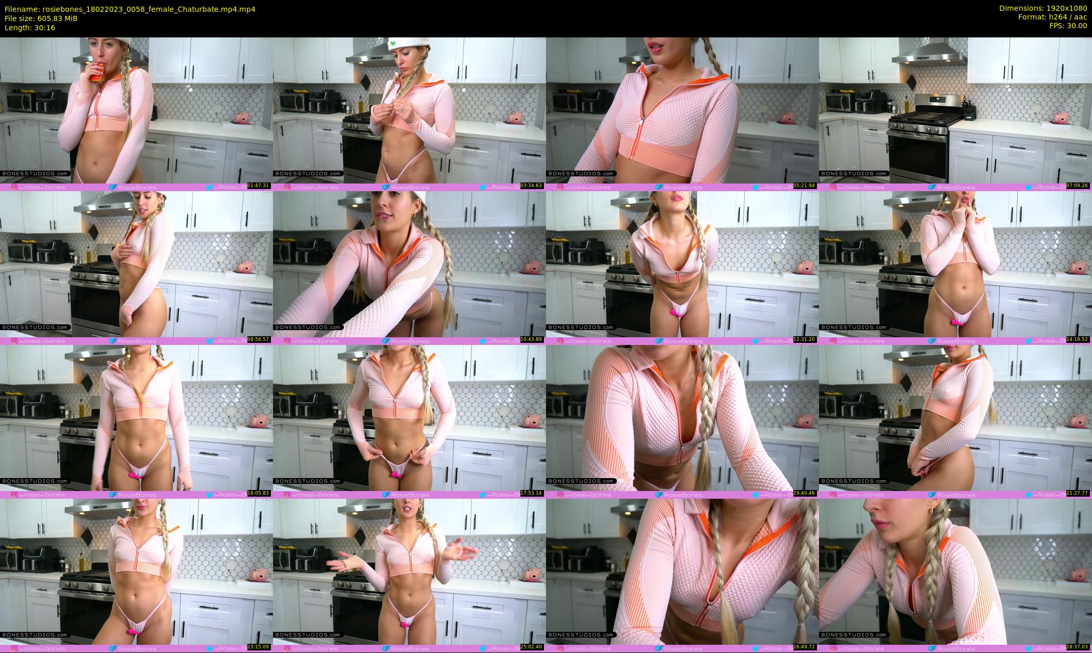 rosiebones — 31 minute Chaturbate female cam show recording, 1080p, Feb 18, 2023